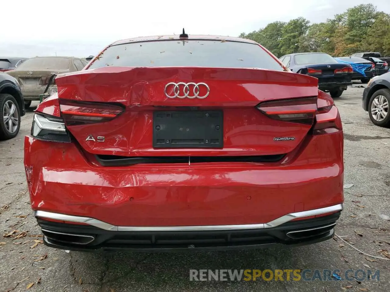 6 Photograph of a damaged car WAUSAAF55MA009062 AUDI A5 2021
