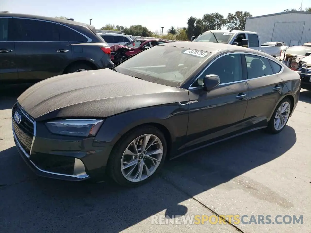 1 Photograph of a damaged car WAUABCF59NA007997 AUDI A5 2022
