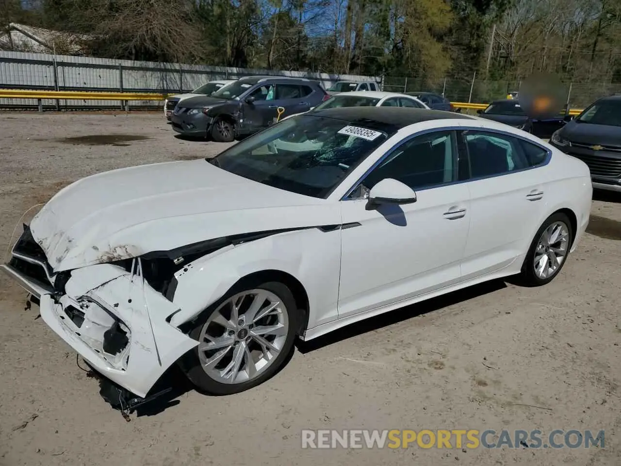 1 Photograph of a damaged car WAUABDF56NA003489 AUDI A5 2022