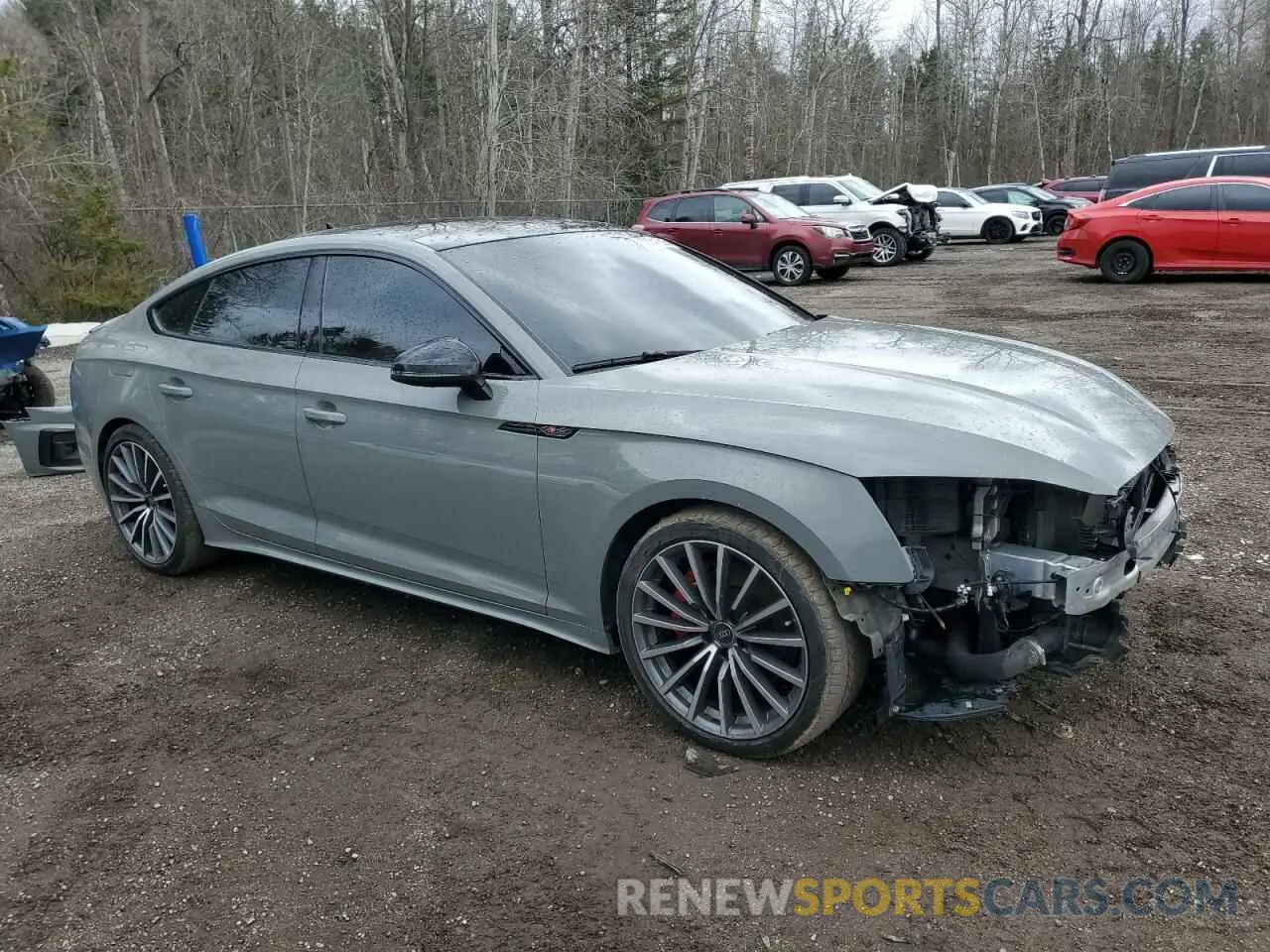 4 Photograph of a damaged car WAUEACF55NA020024 AUDI A5 2022