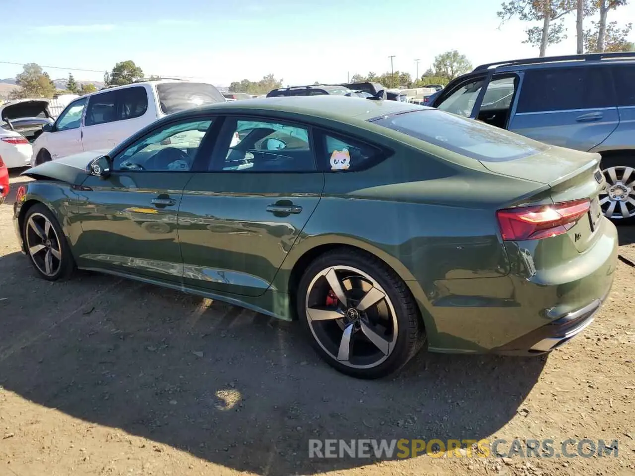 2 Фотография поврежденного автомобиля WAUFACF55NA040195 AUDI A5 2022