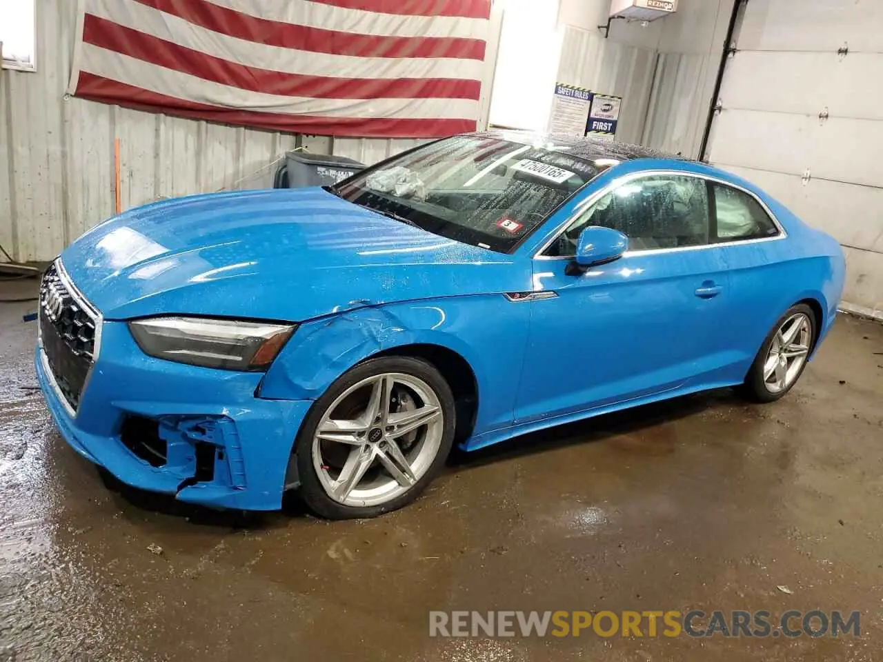 1 Photograph of a damaged car WAUSAAF56NA023392 AUDI A5 2022