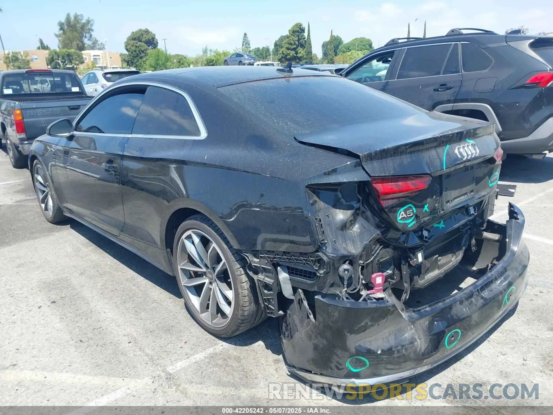 3 Photograph of a damaged car WAUTAAF51NA014569 AUDI A5 2022
