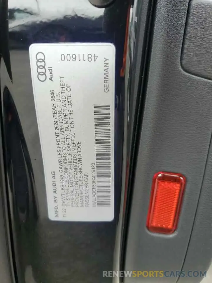 12 Фотография поврежденного автомобиля WAUABCF50PA026120 AUDI A5 2023