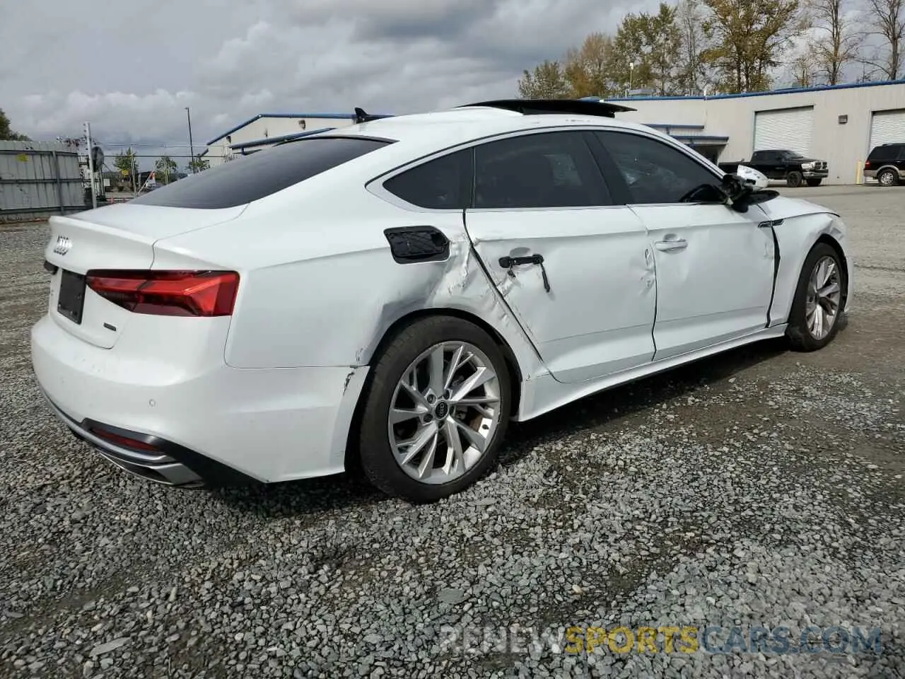 3 Фотография поврежденного автомобиля WAUABCF55PA017039 AUDI A5 2023
