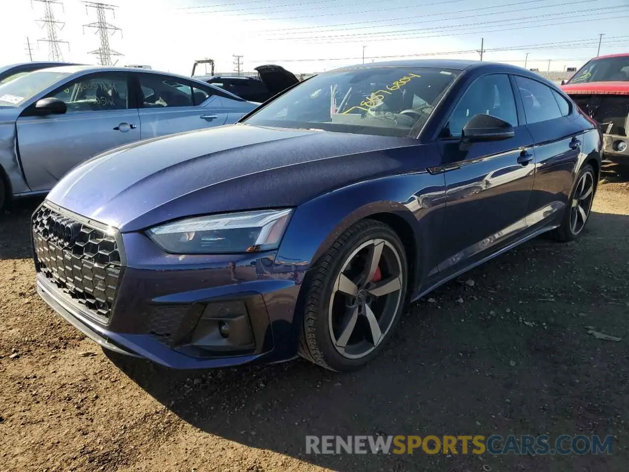 1 Photograph of a damaged car WAUFACF55PA060496 AUDI A5 2023