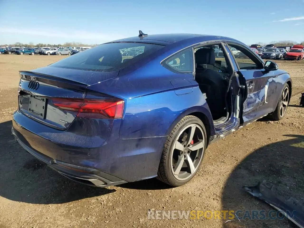 3 Photograph of a damaged car WAUFACF55PA060496 AUDI A5 2023