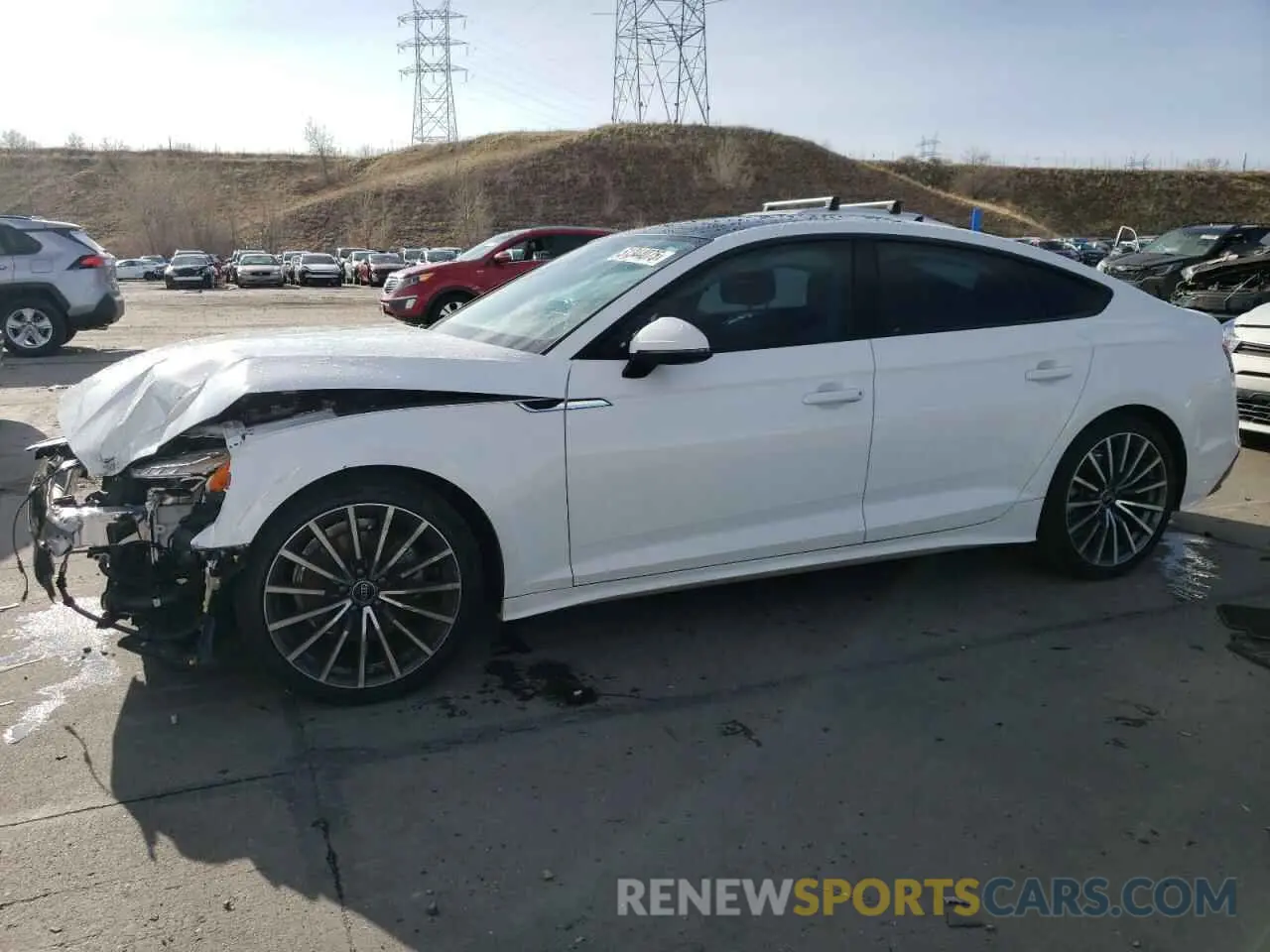 1 Photograph of a damaged car WAUCBCF52RA071586 AUDI A5 2024