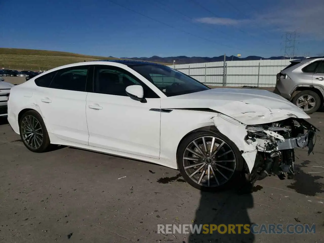 4 Photograph of a damaged car WAUCBCF52RA071586 AUDI A5 2024