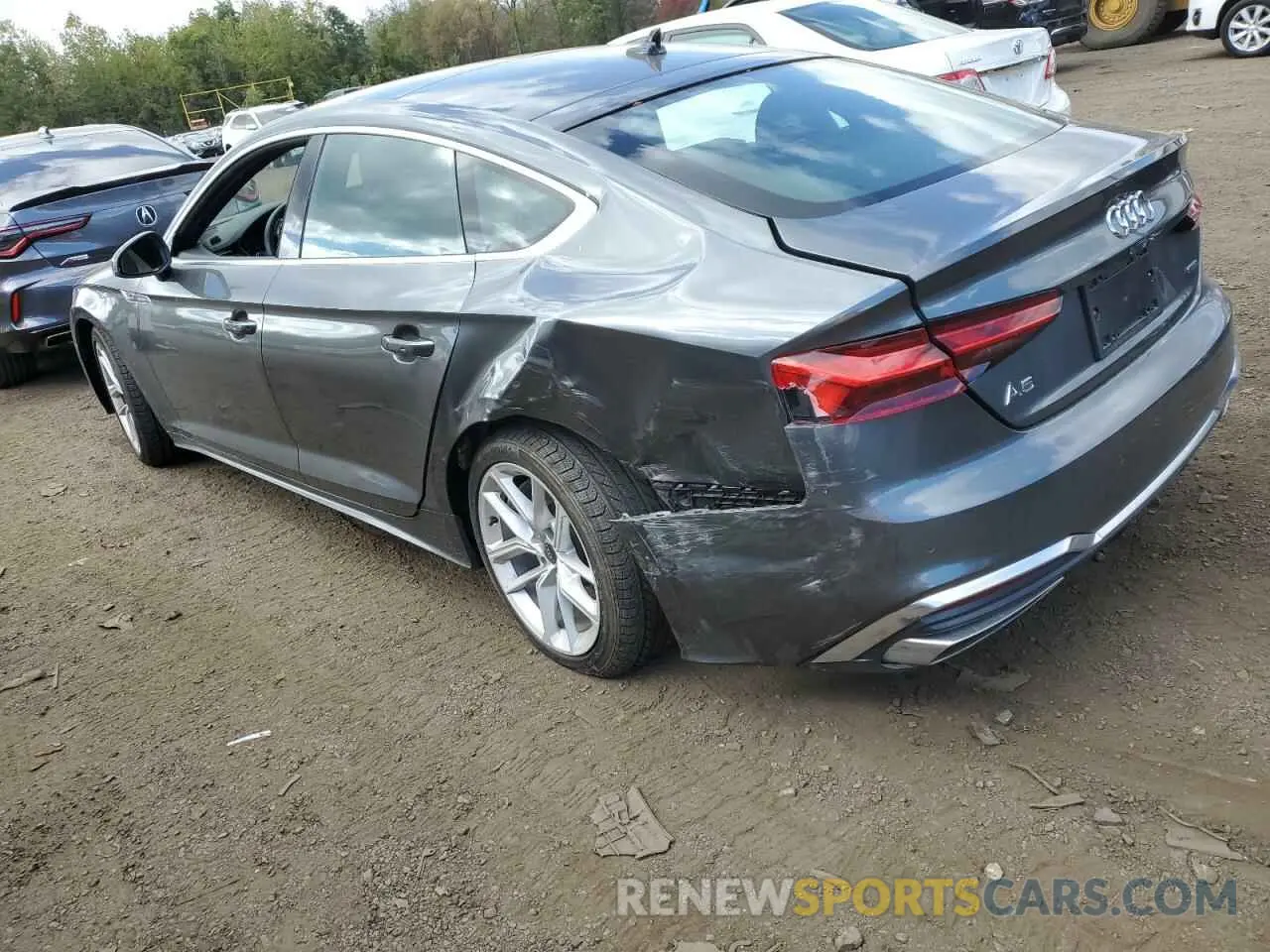 2 Photograph of a damaged car WAUDACF58RA058560 AUDI A5 2024