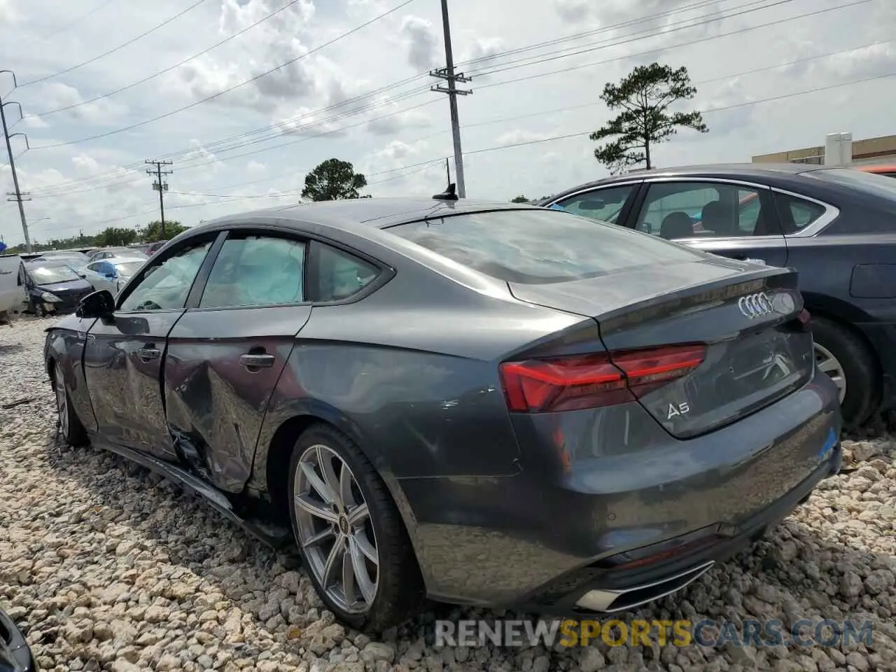 2 Photograph of a damaged car WAUDACF56SA008178 AUDI A5 2025