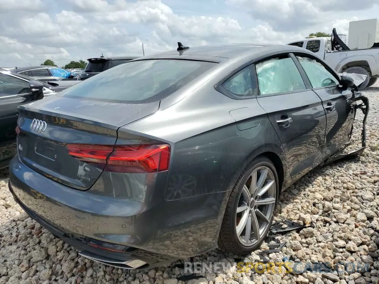 3 Photograph of a damaged car WAUDACF56SA008178 AUDI A5 2025