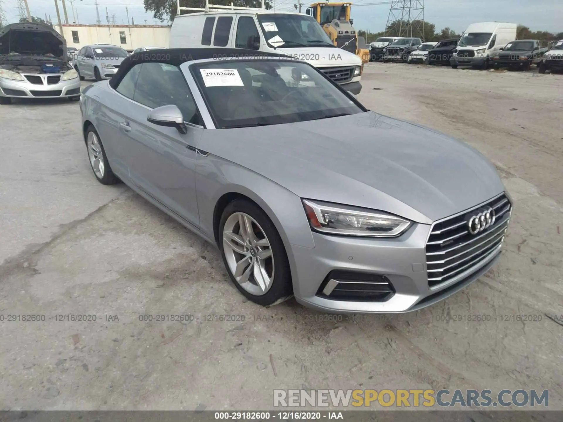 1 Фотография поврежденного автомобиля WAUYNGF53KN006443 AUDI A5 CABRIOLET 2019