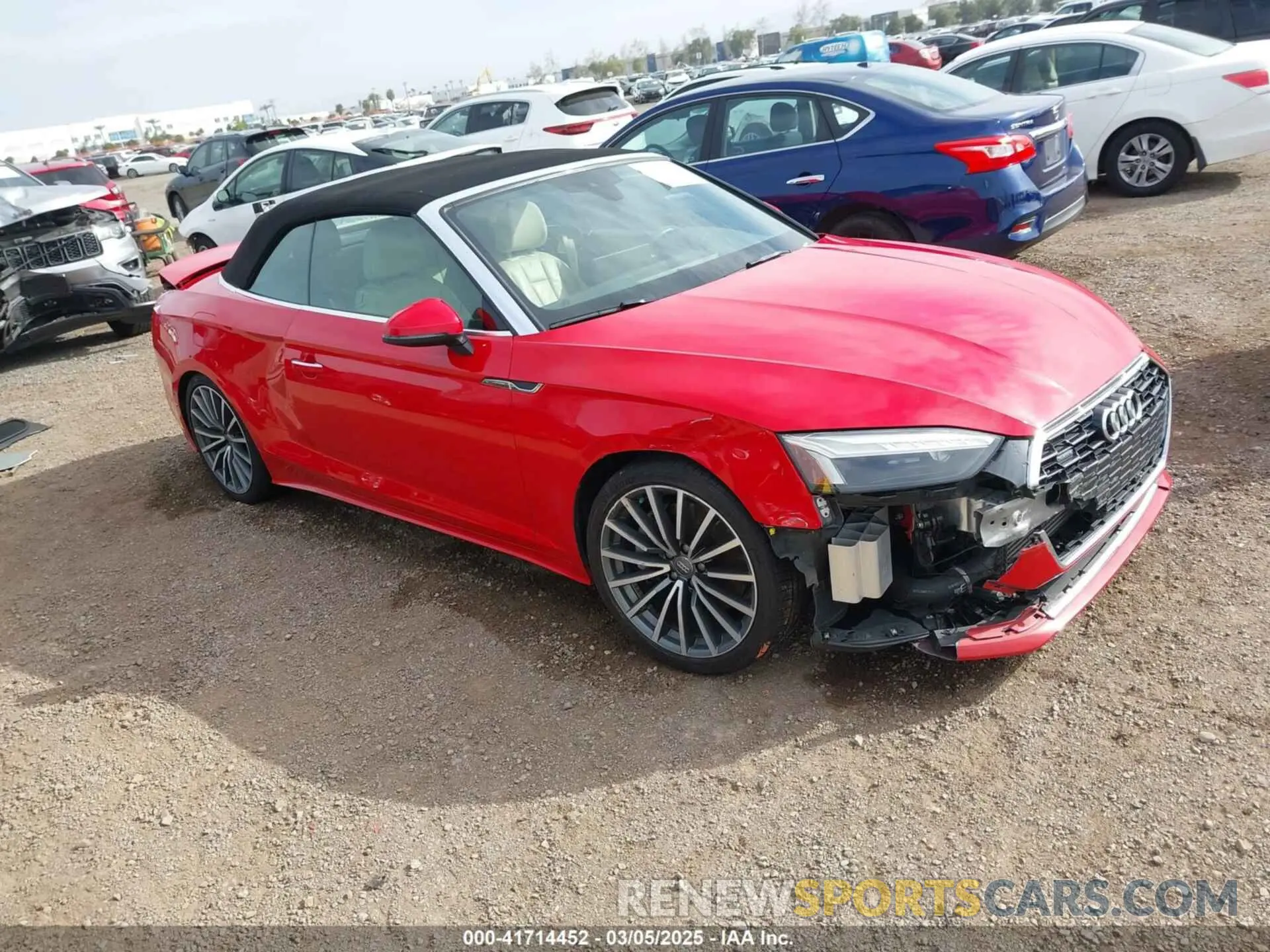 1 Photograph of a damaged car WAUWNGF50LN000995 AUDI A5 CABRIOLET 2020
