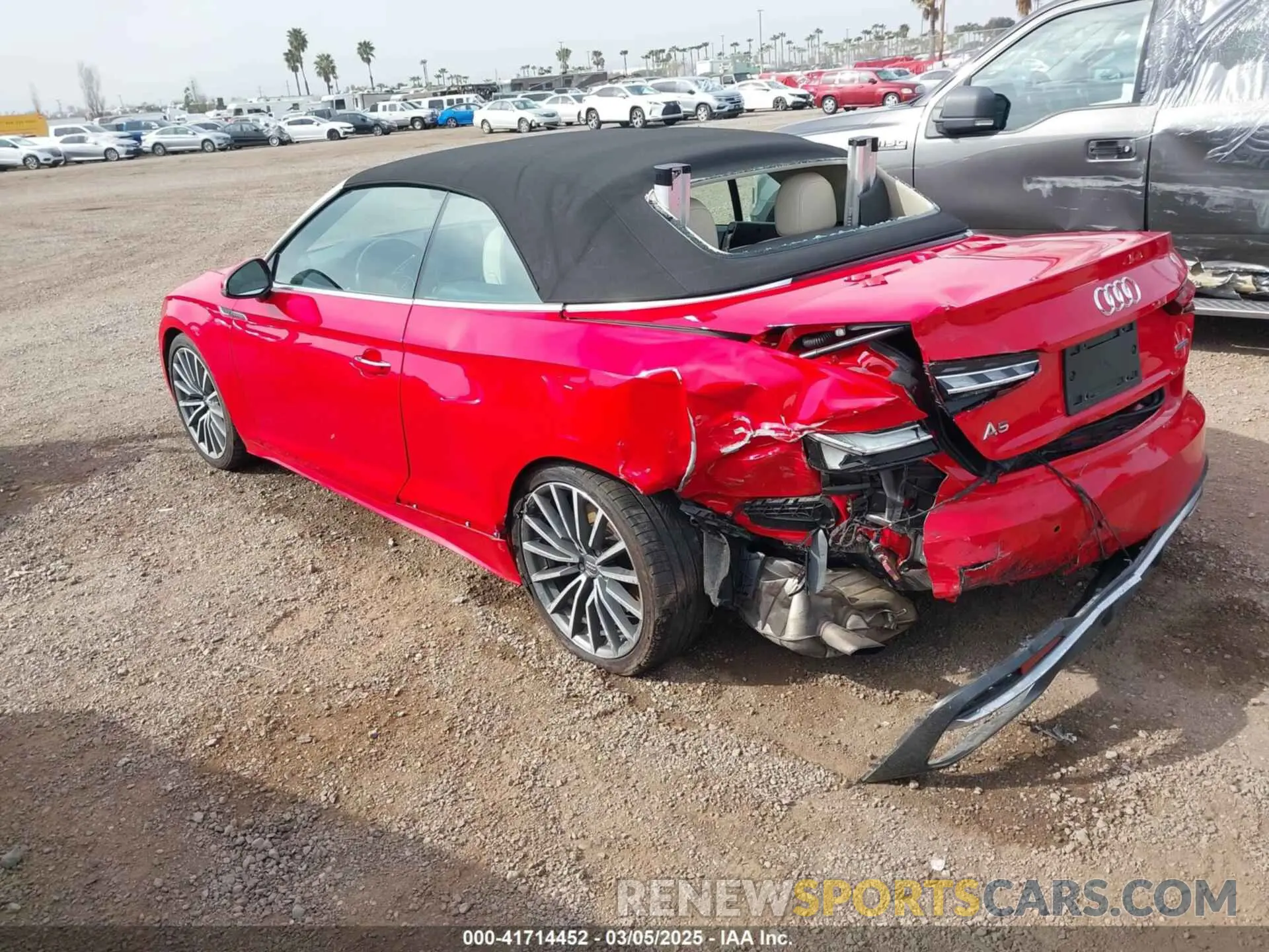 3 Photograph of a damaged car WAUWNGF50LN000995 AUDI A5 CABRIOLET 2020