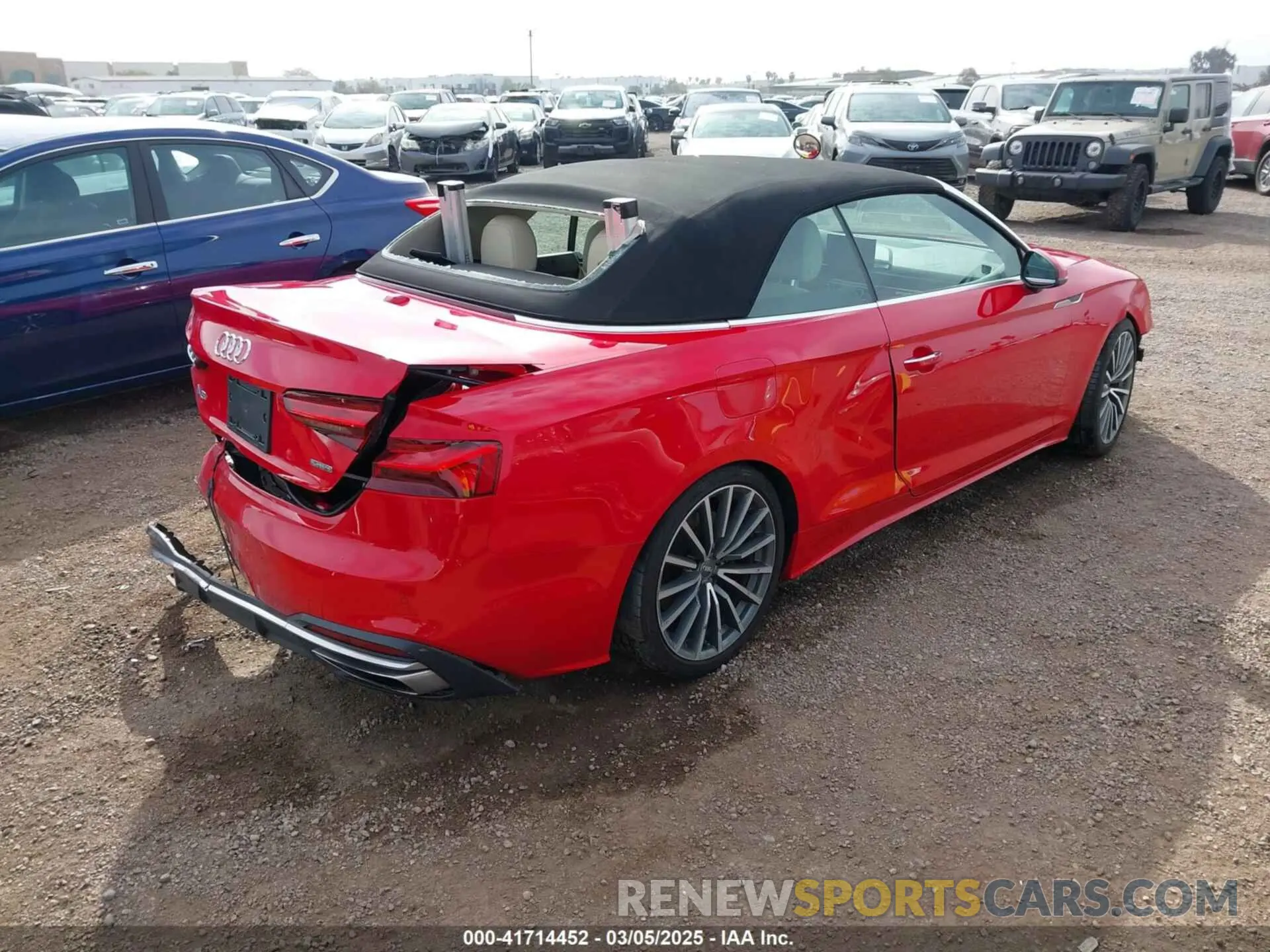 4 Photograph of a damaged car WAUWNGF50LN000995 AUDI A5 CABRIOLET 2020