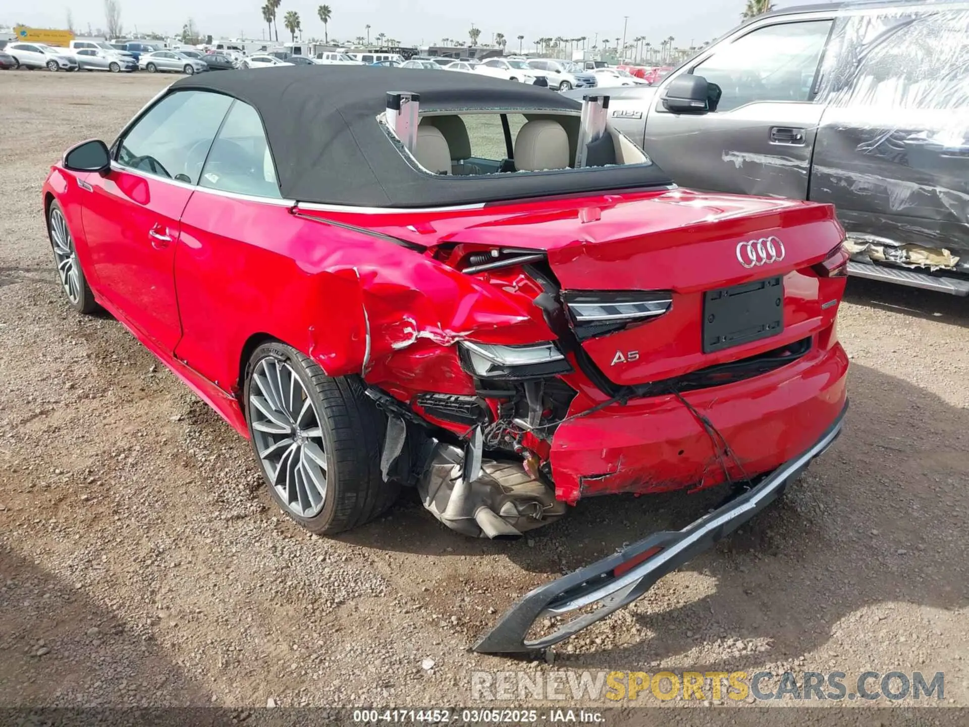 6 Photograph of a damaged car WAUWNGF50LN000995 AUDI A5 CABRIOLET 2020