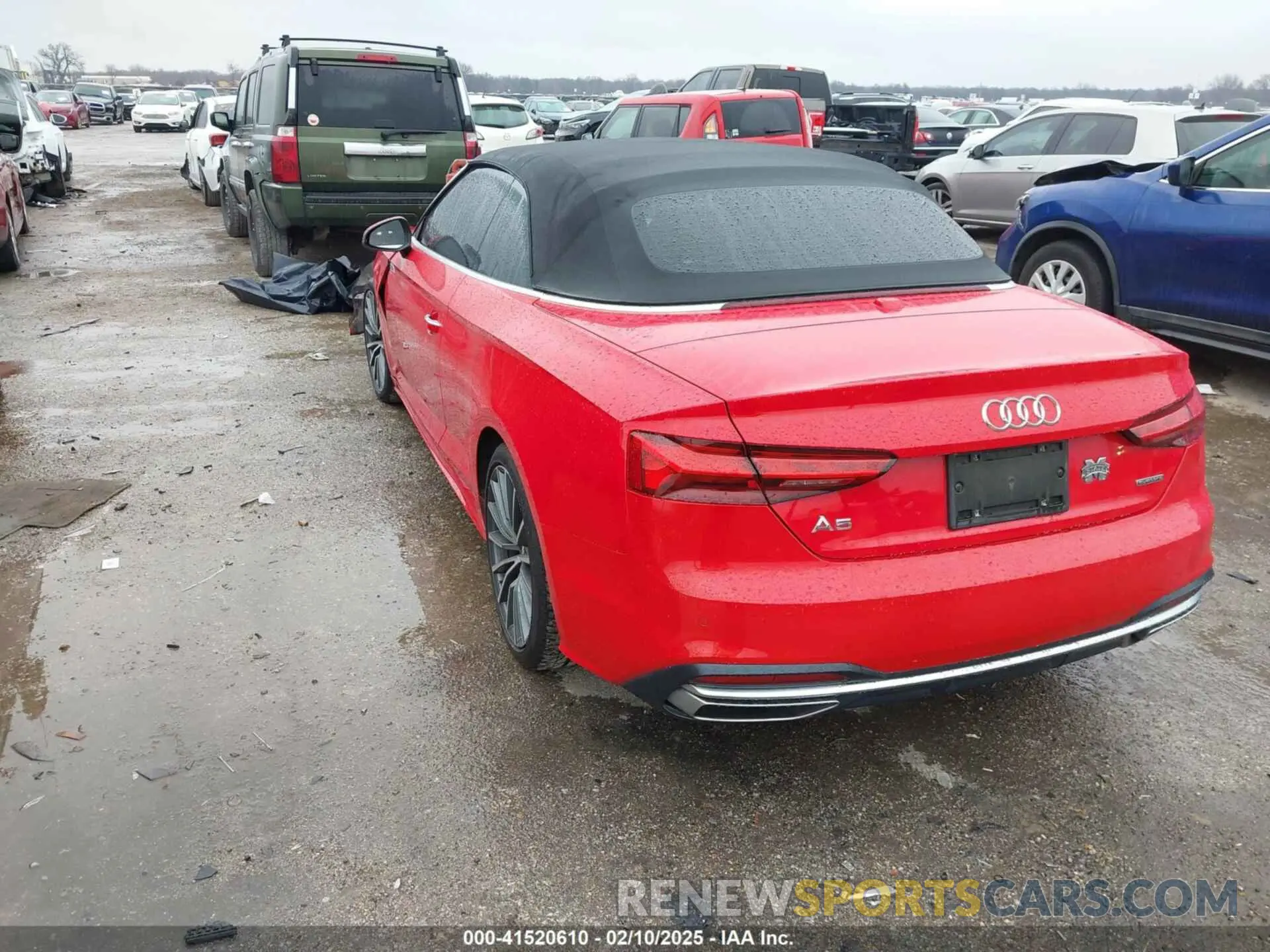 3 Фотография поврежденного автомобиля WAUWAGF56MN000156 AUDI A5 CABRIOLET 2021
