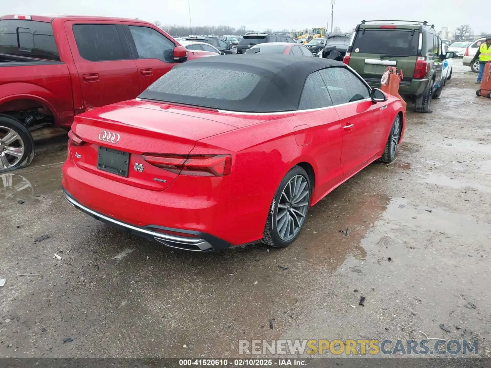 4 Фотография поврежденного автомобиля WAUWAGF56MN000156 AUDI A5 CABRIOLET 2021