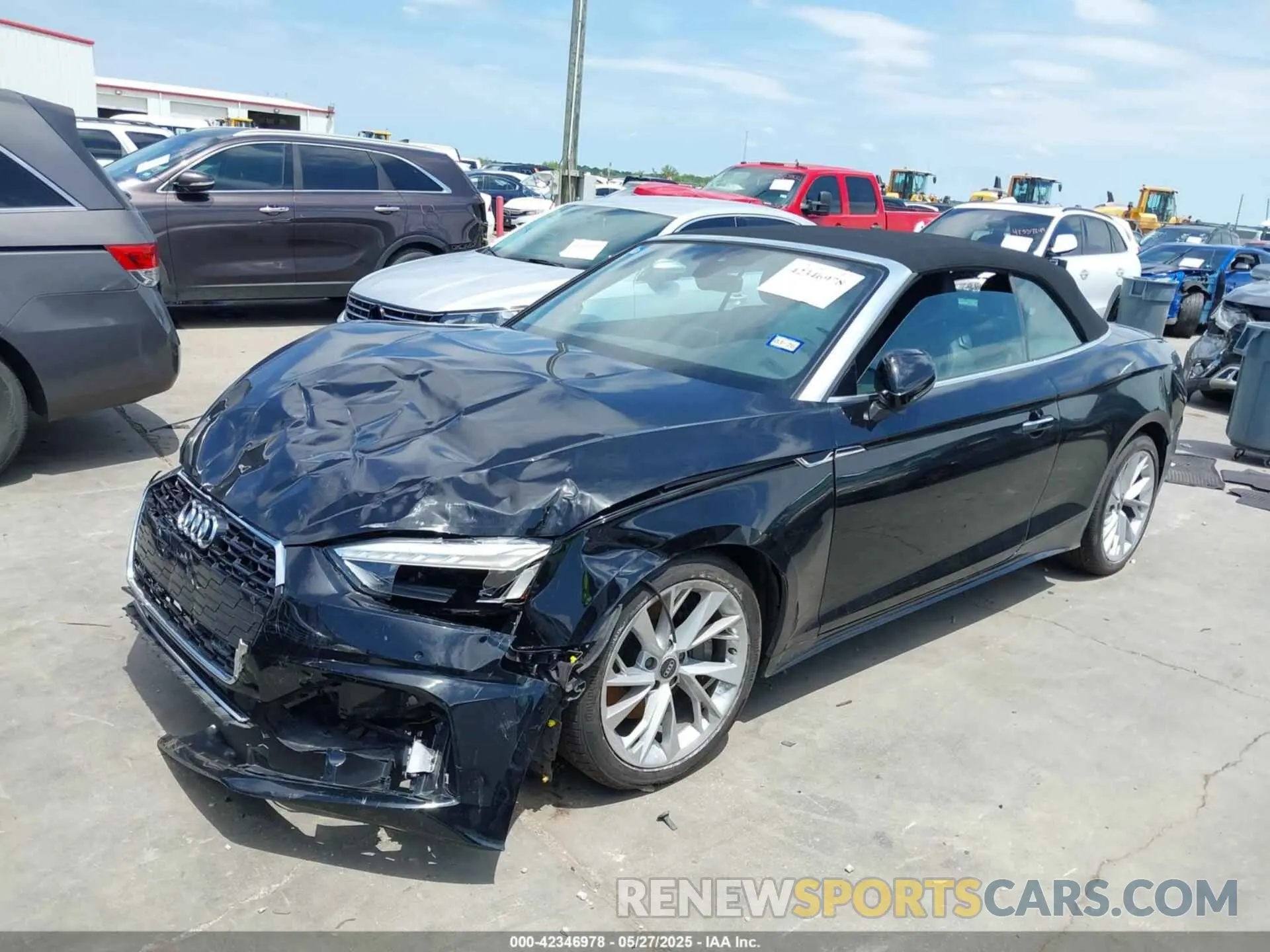 2 Photograph of a damaged car WAUWAGF59NN000525 AUDI A5 CABRIOLET 2022