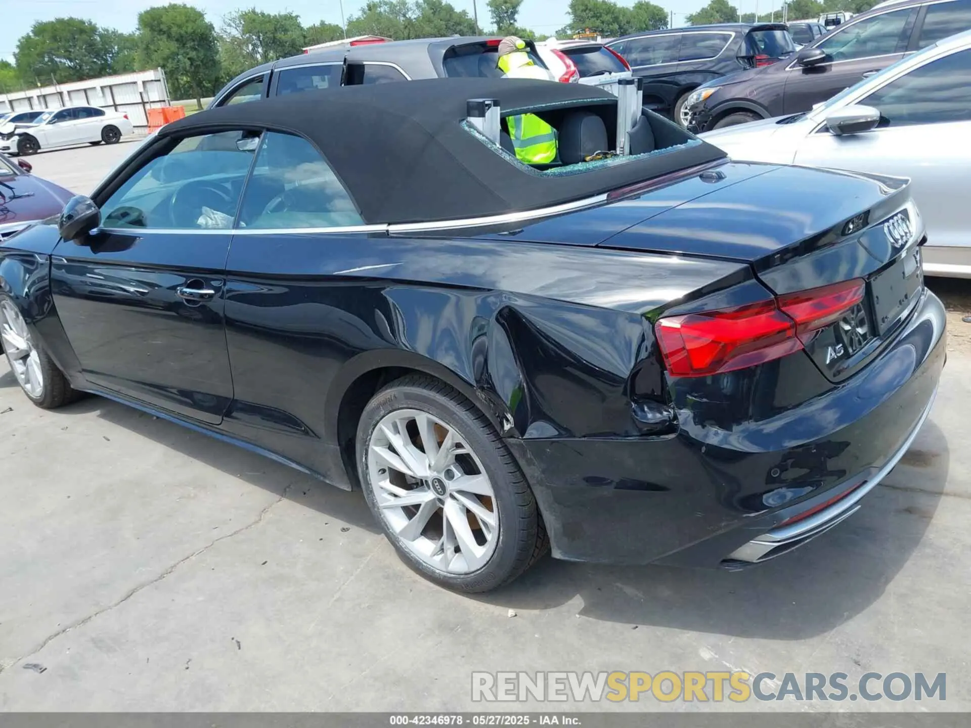 3 Photograph of a damaged car WAUWAGF59NN000525 AUDI A5 CABRIOLET 2022