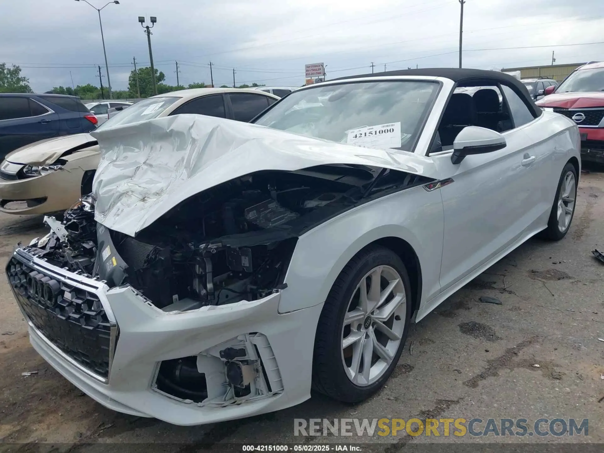 2 Фотография поврежденного автомобиля WAU3AGF58PN004720 AUDI A5 CABRIOLET 2023