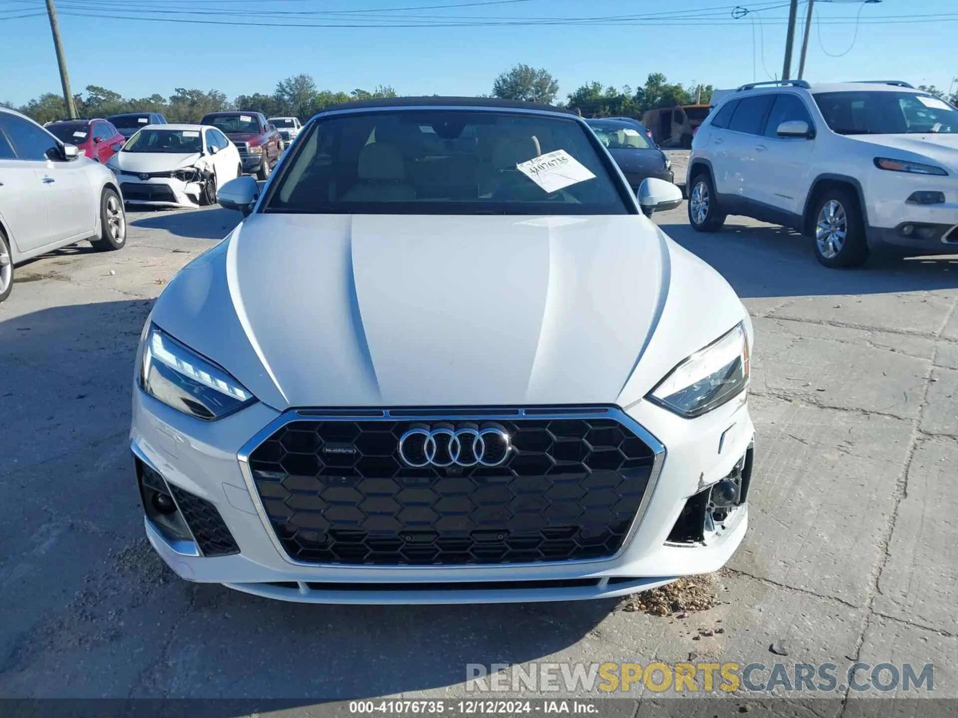 12 Фотография поврежденного автомобиля WAU5AGF52PN007539 AUDI A5 CABRIOLET 2023
