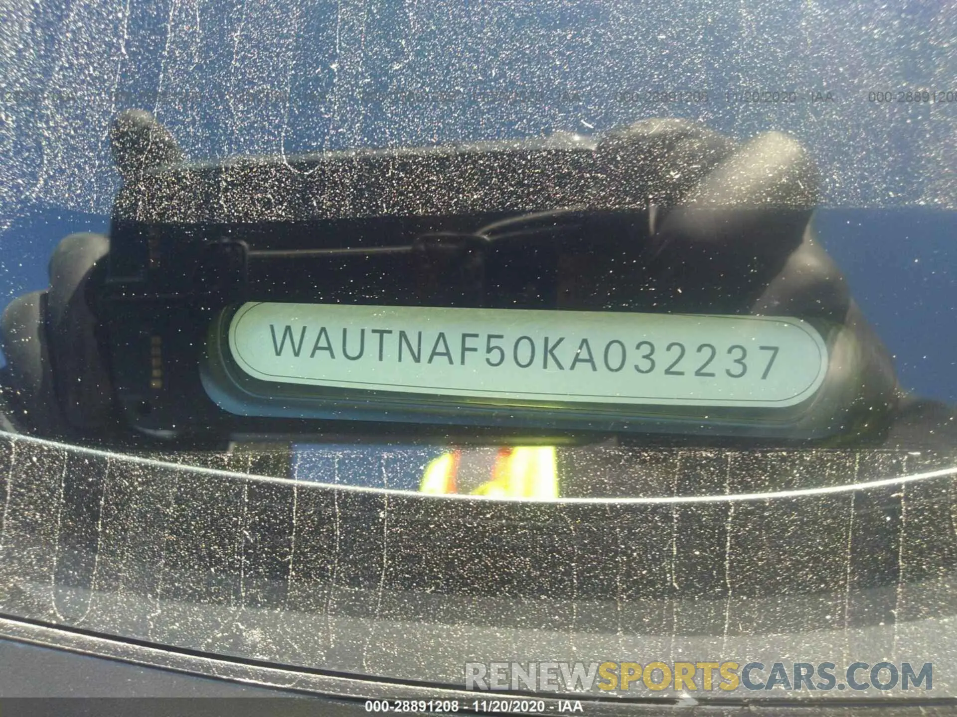 9 Photograph of a damaged car WAUTNAF50KA032237 AUDI A5 COUPE 2019