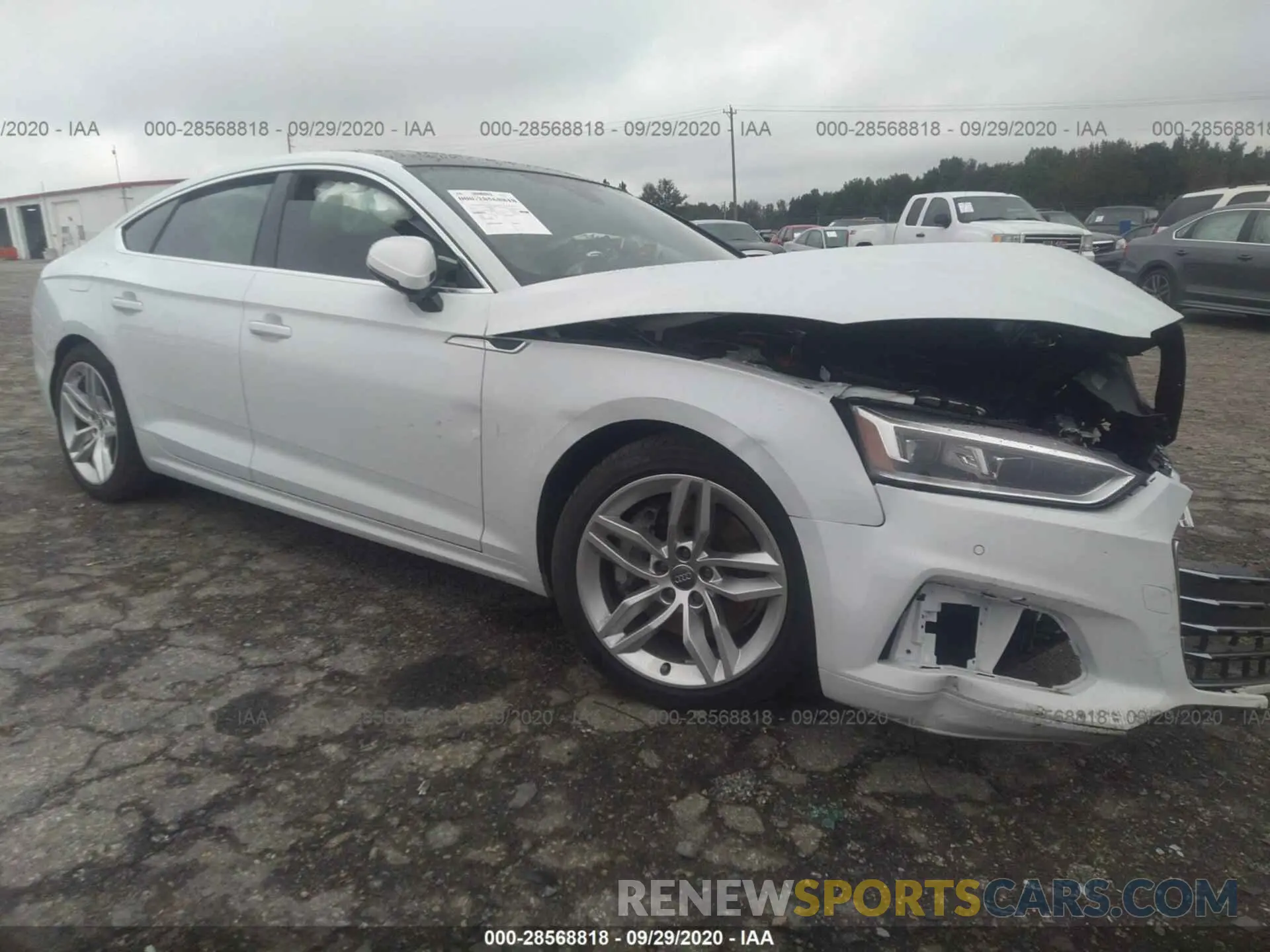 1 Photograph of a damaged car WAUBNCF50KA098987 AUDI A5 SPORTBACK 2019