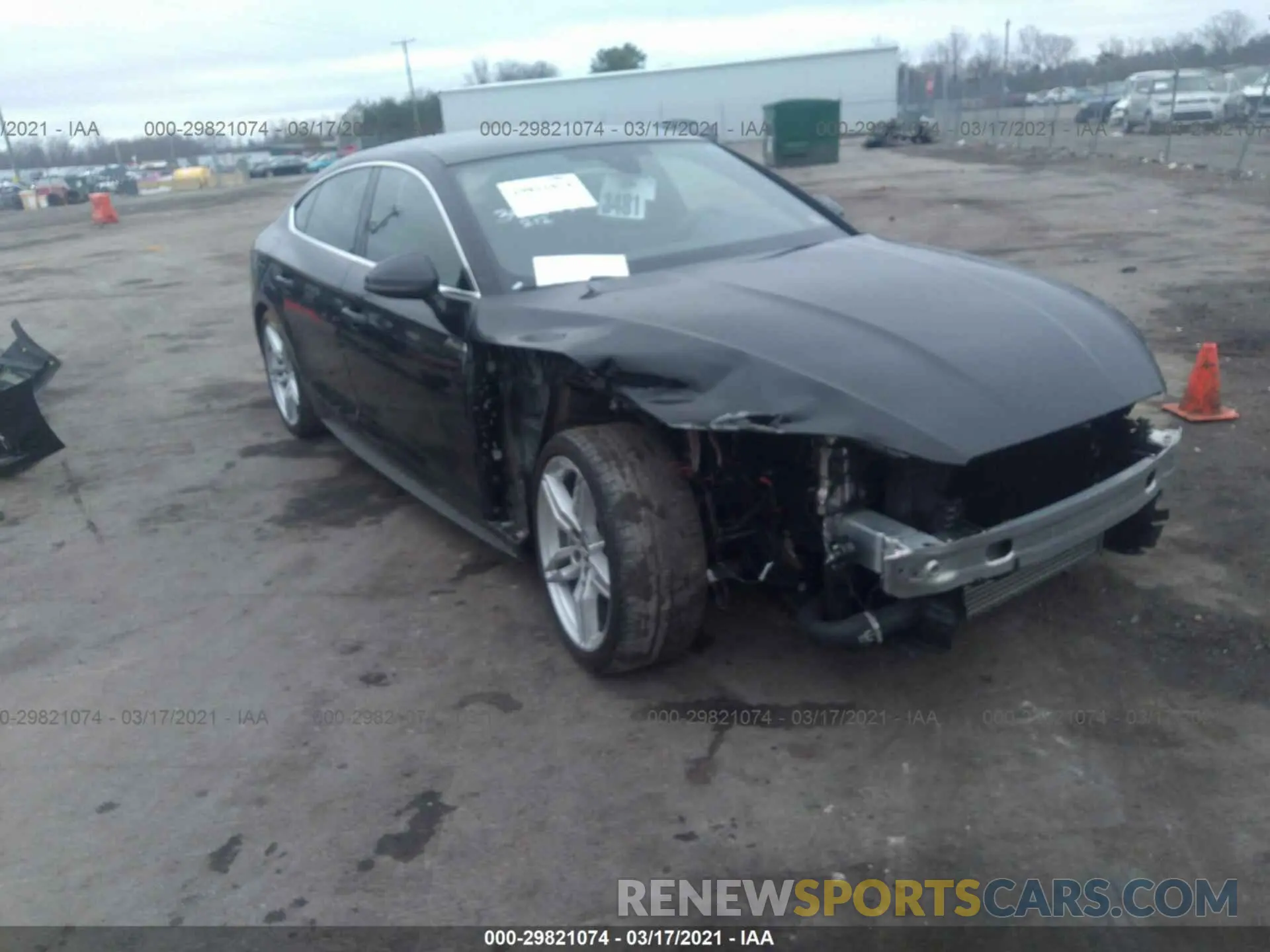 1 Photograph of a damaged car WAUENCF55KA017401 AUDI A5 SPORTBACK 2019