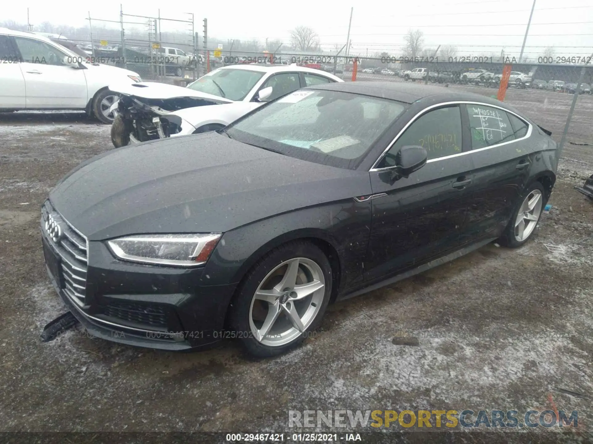 2 Photograph of a damaged car WAUENCF58KA039876 AUDI A5 SPORTBACK 2019