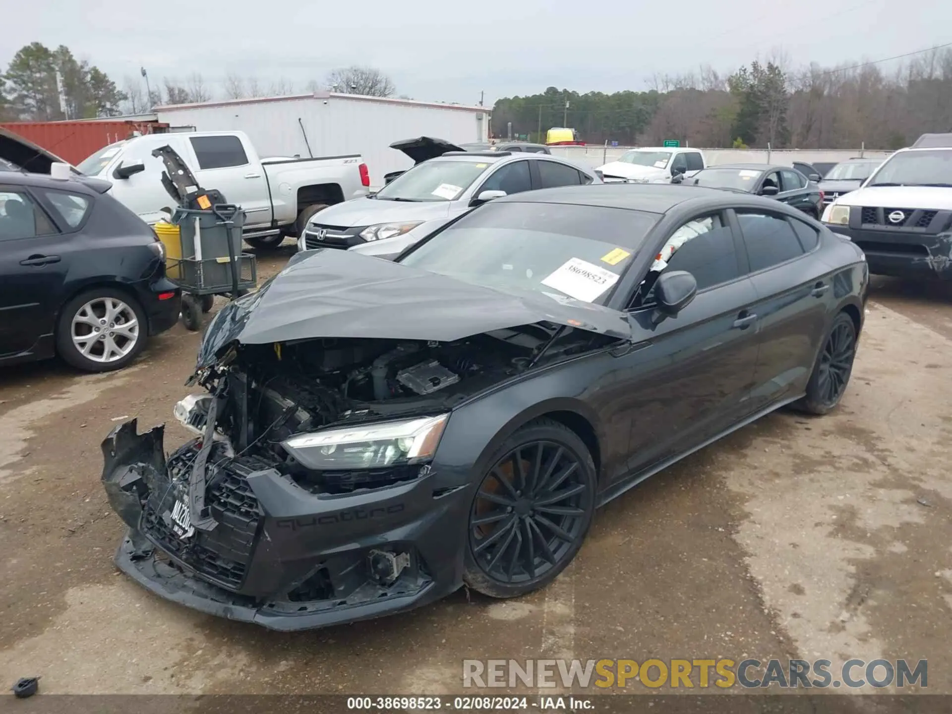 9 Фотография поврежденного автомобиля WAUCBCF57NA029411 AUDI A5 SPORTBACK 2022