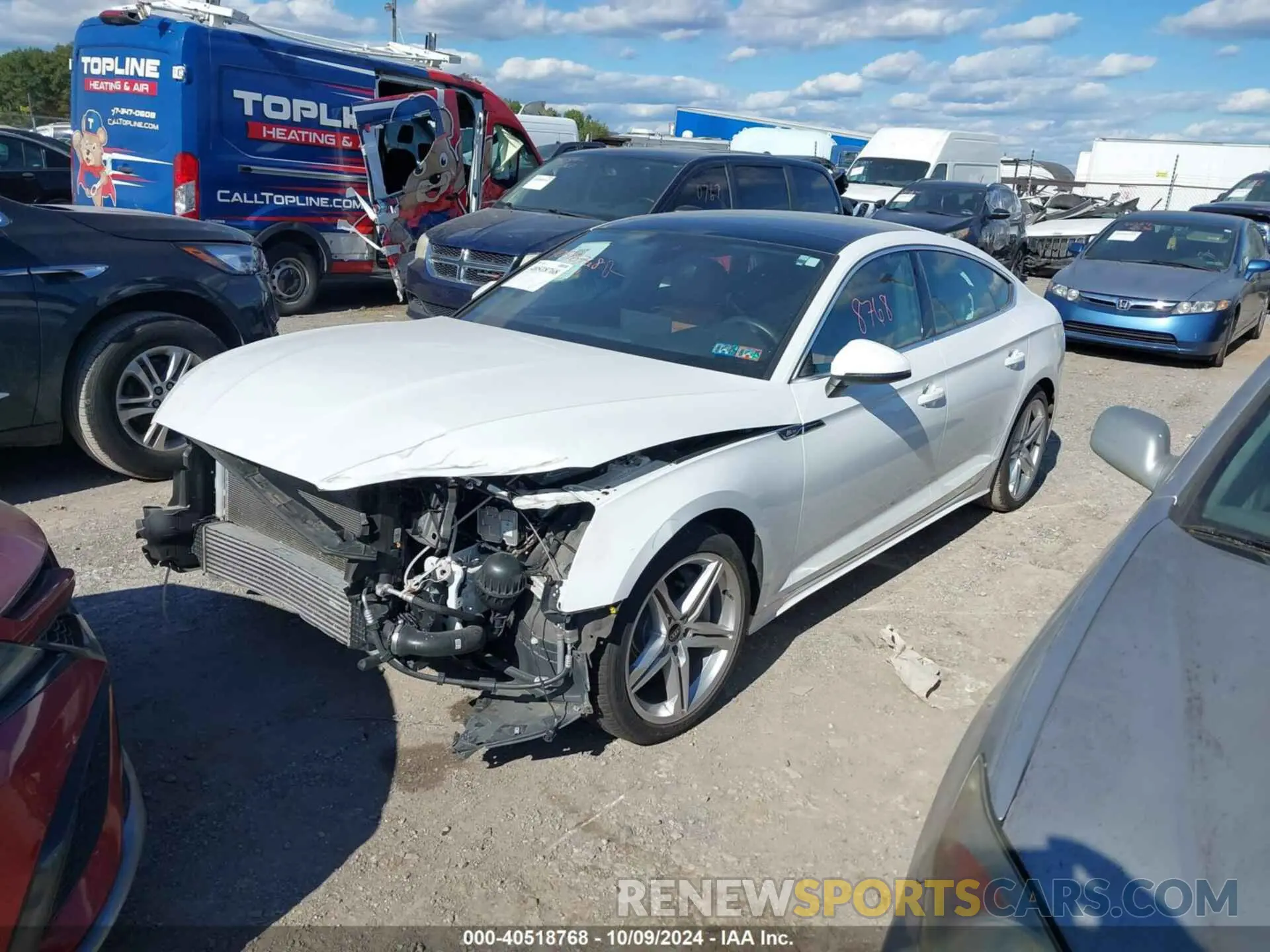 2 Photograph of a damaged car WAUDACF5XNA014991 AUDI A5 SPORTBACK 2022