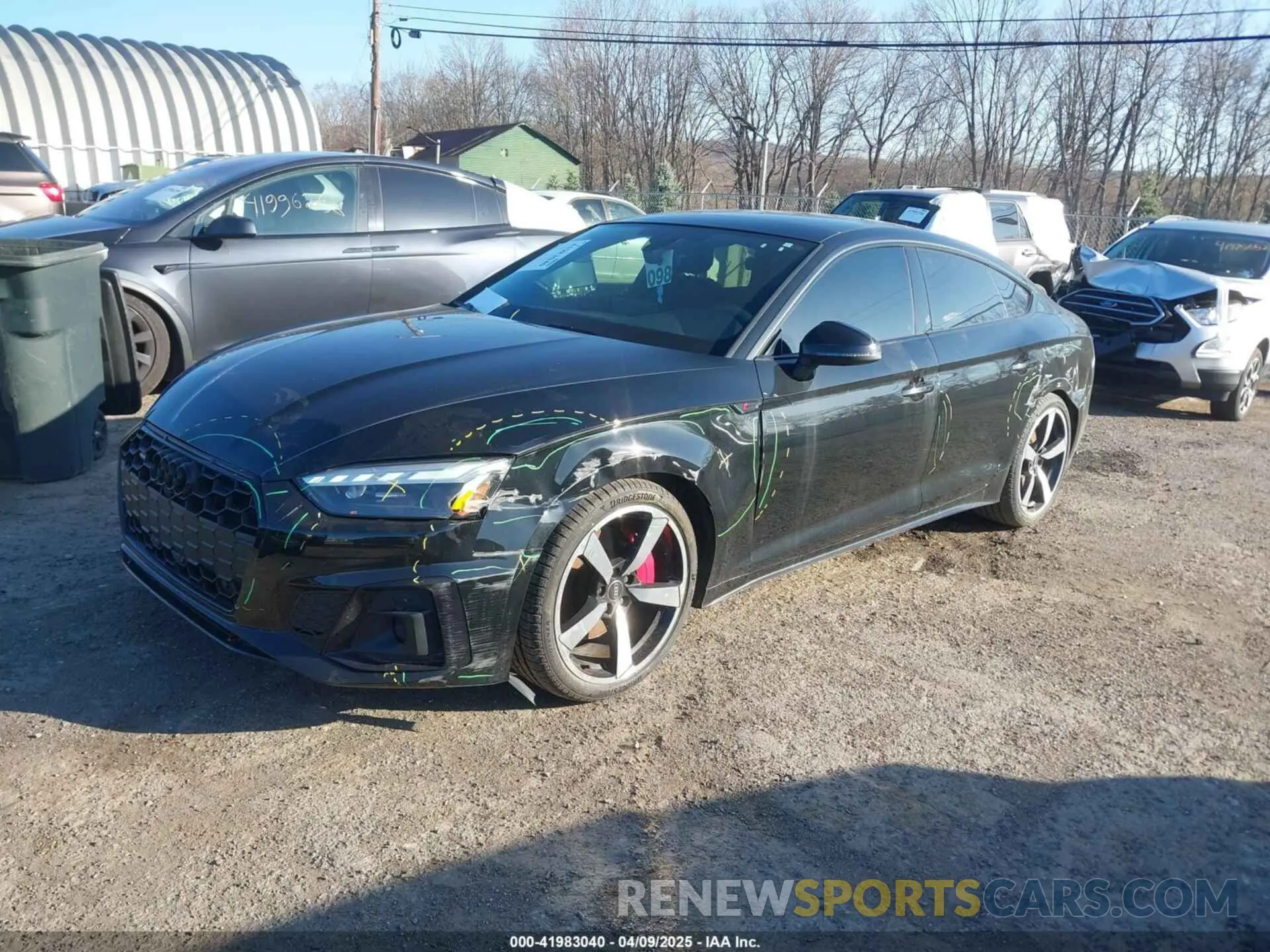 2 Фотография поврежденного автомобиля WAUFADF55NA039716 AUDI A5 SPORTBACK 2022
