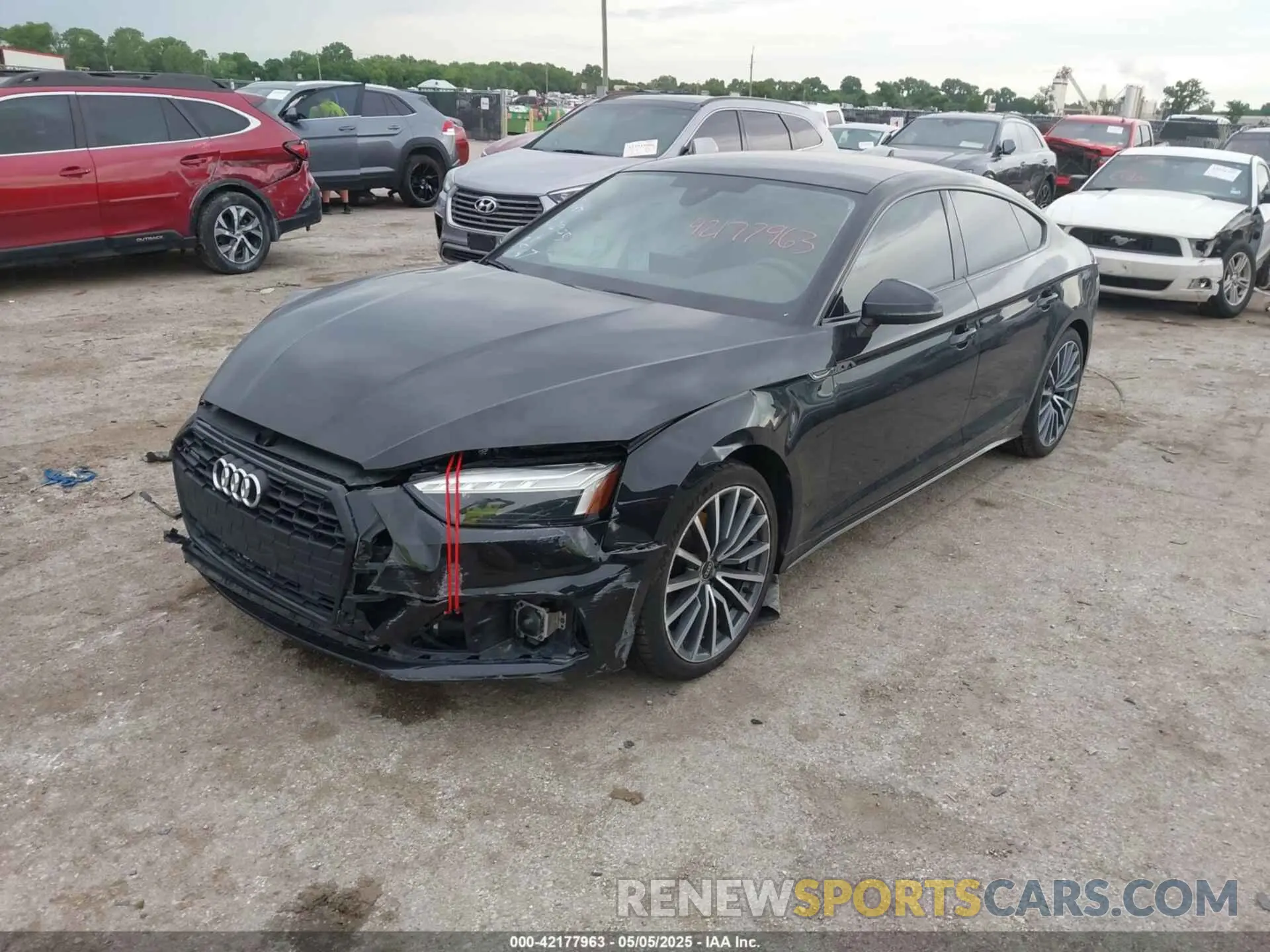 2 Фотография поврежденного автомобиля WAUCBCF57PA027547 AUDI A5 SPORTBACK 2023