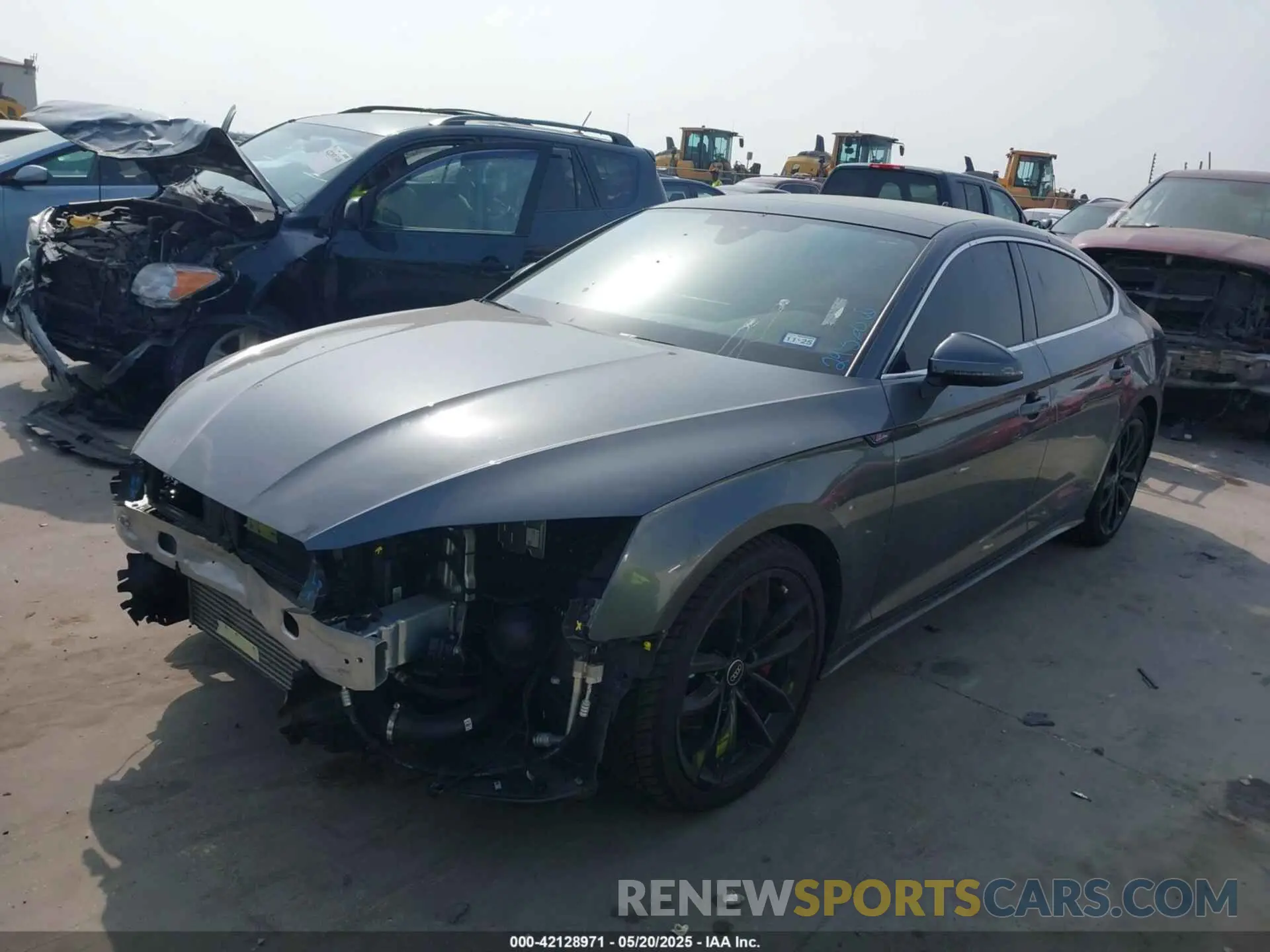 2 Фотография поврежденного автомобиля WAUFACF50PA022853 AUDI A5 SPORTBACK 2023