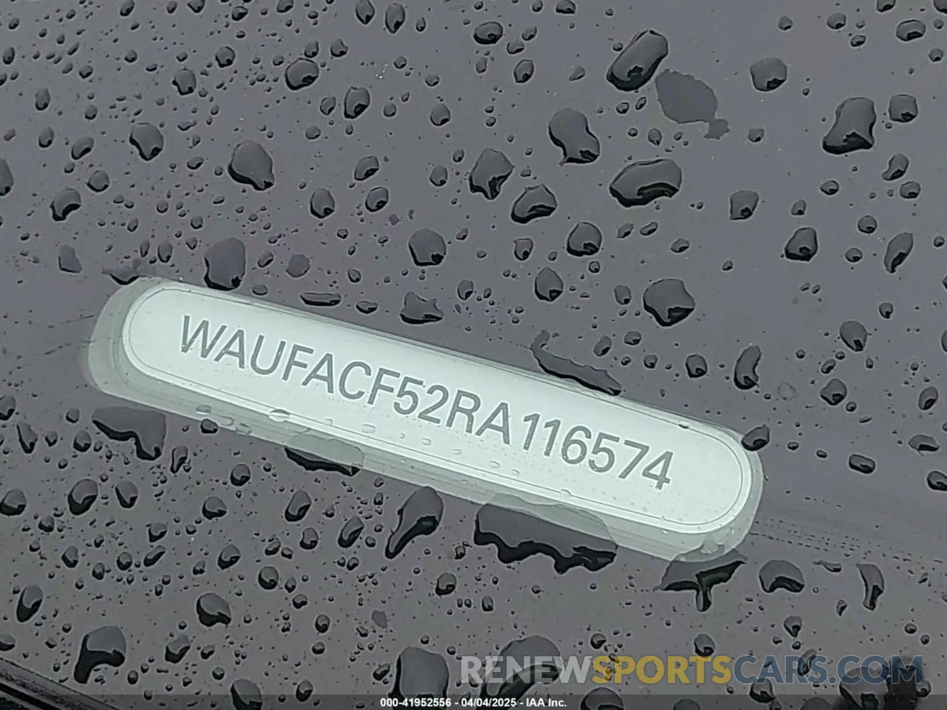 17 Photograph of a damaged car WAUFACF52RA116574 AUDI A5 SPORTBACK 2024