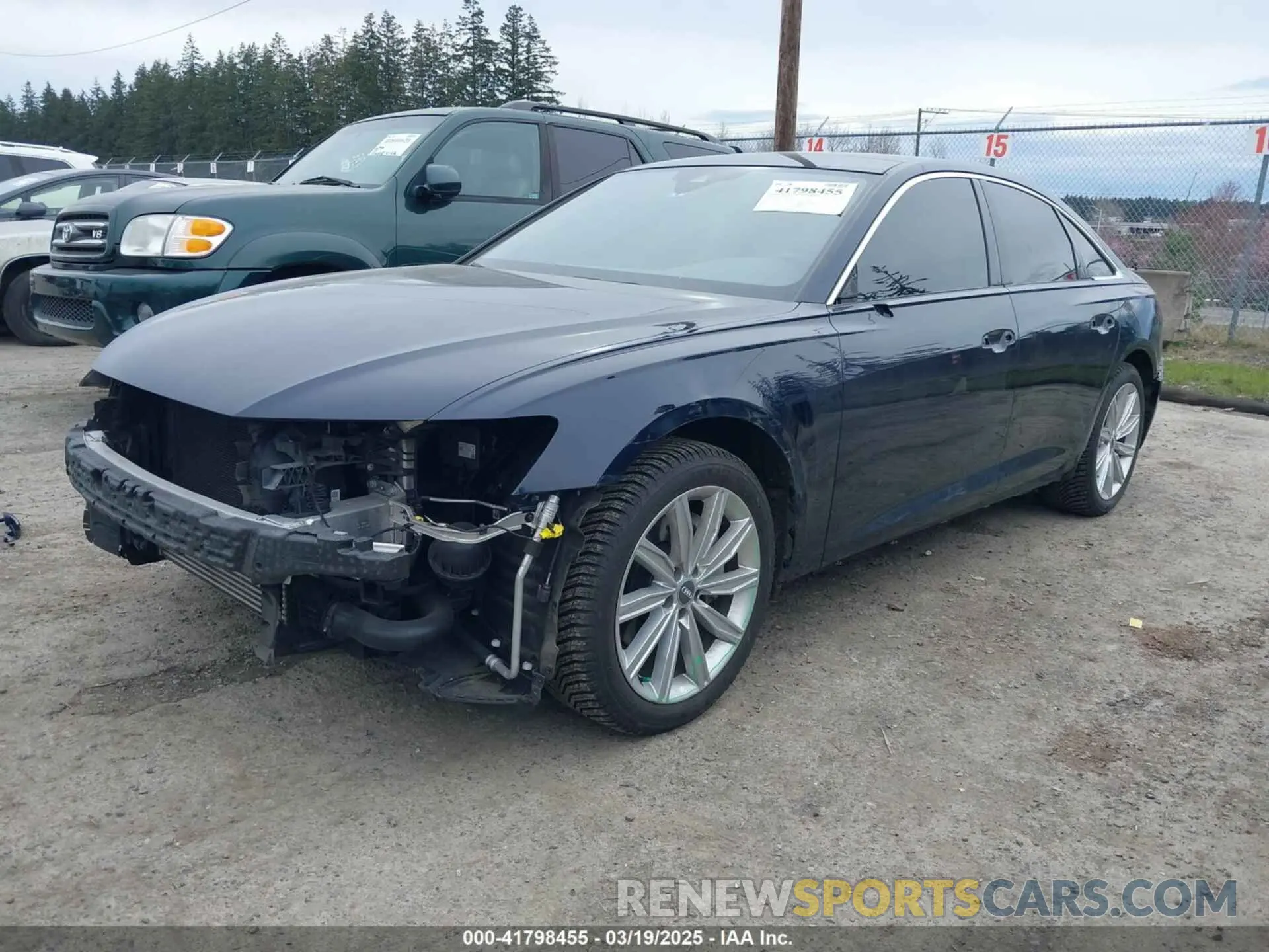 2 Photograph of a damaged car WAUD8AF2XKN129472 AUDI A6 2019