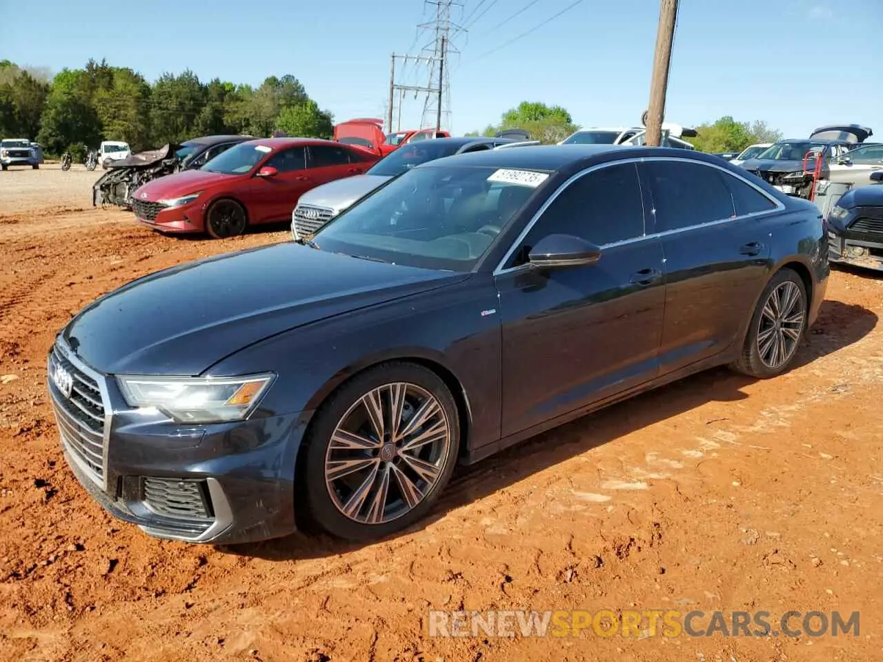 1 Photograph of a damaged car WAUK2AF29KN083657 AUDI A6 2019