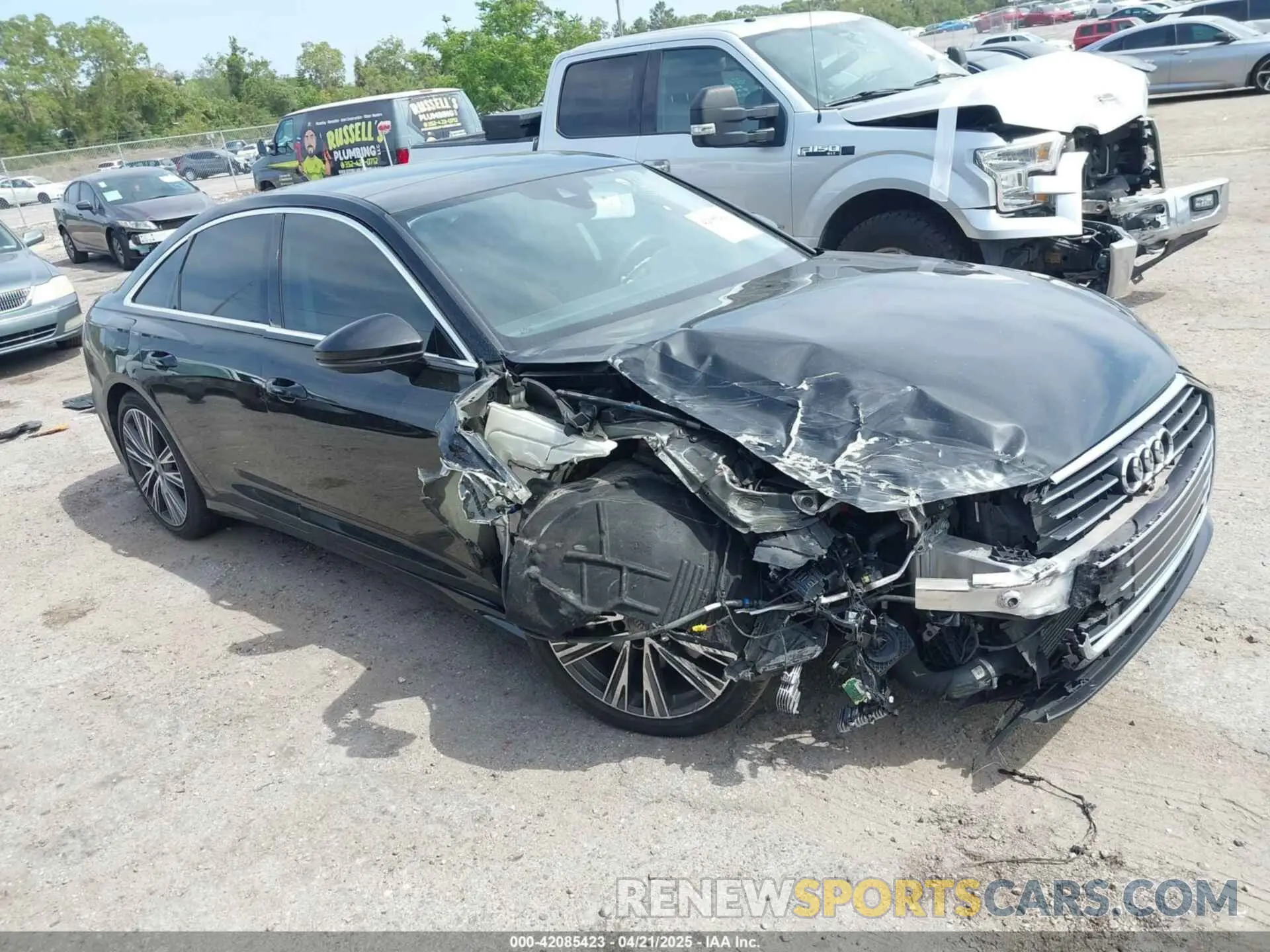 1 Photograph of a damaged car WAUL2AF21KN059468 AUDI A6 2019