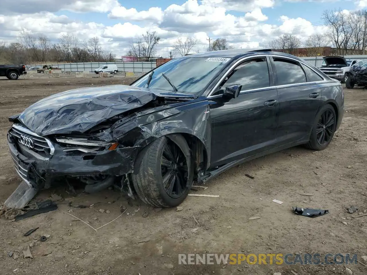 1 Фотография поврежденного автомобиля WAUL2AF23KN091158 AUDI A6 2019