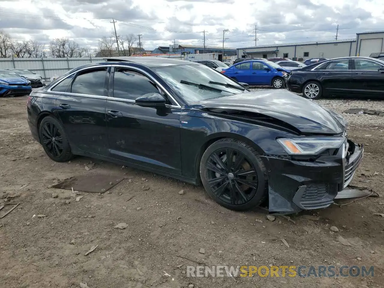 4 Фотография поврежденного автомобиля WAUL2AF23KN091158 AUDI A6 2019