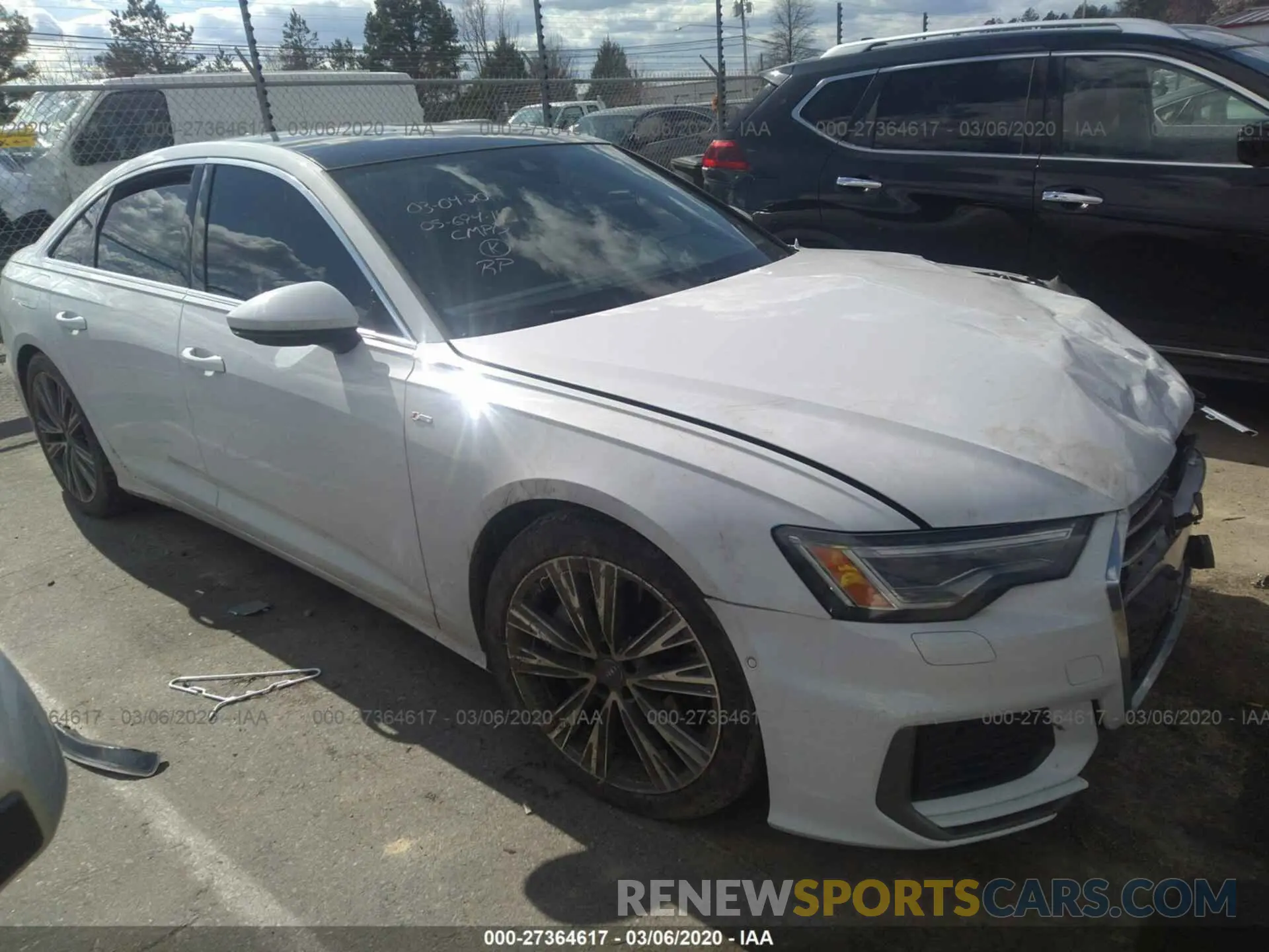1 Photograph of a damaged car WAUL2AF26KN023565 AUDI A6 2019