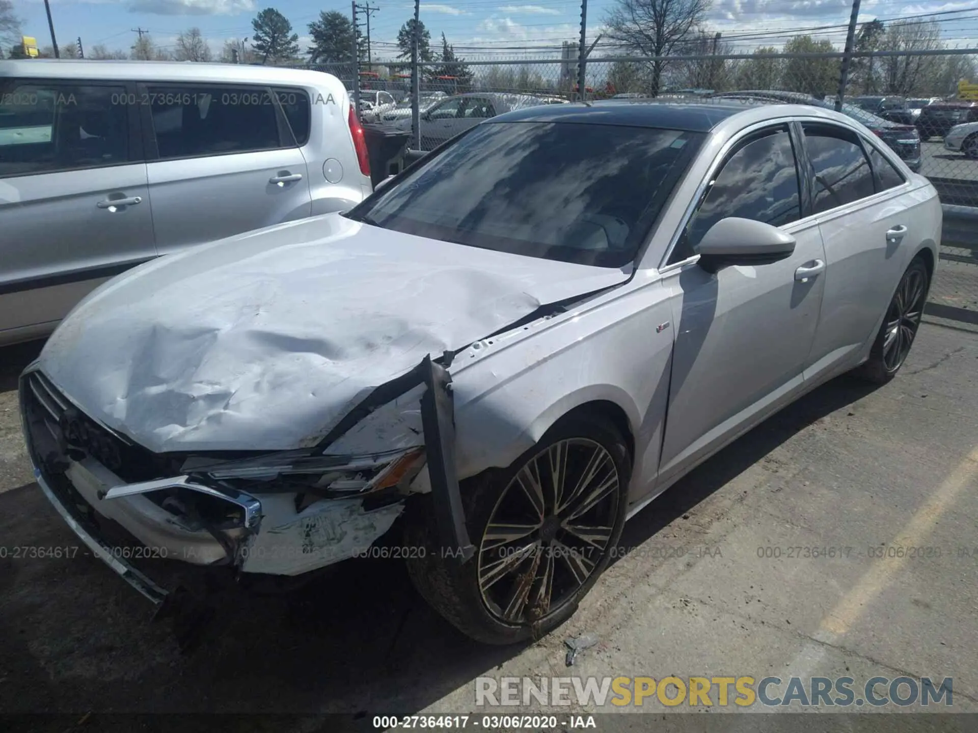 2 Photograph of a damaged car WAUL2AF26KN023565 AUDI A6 2019