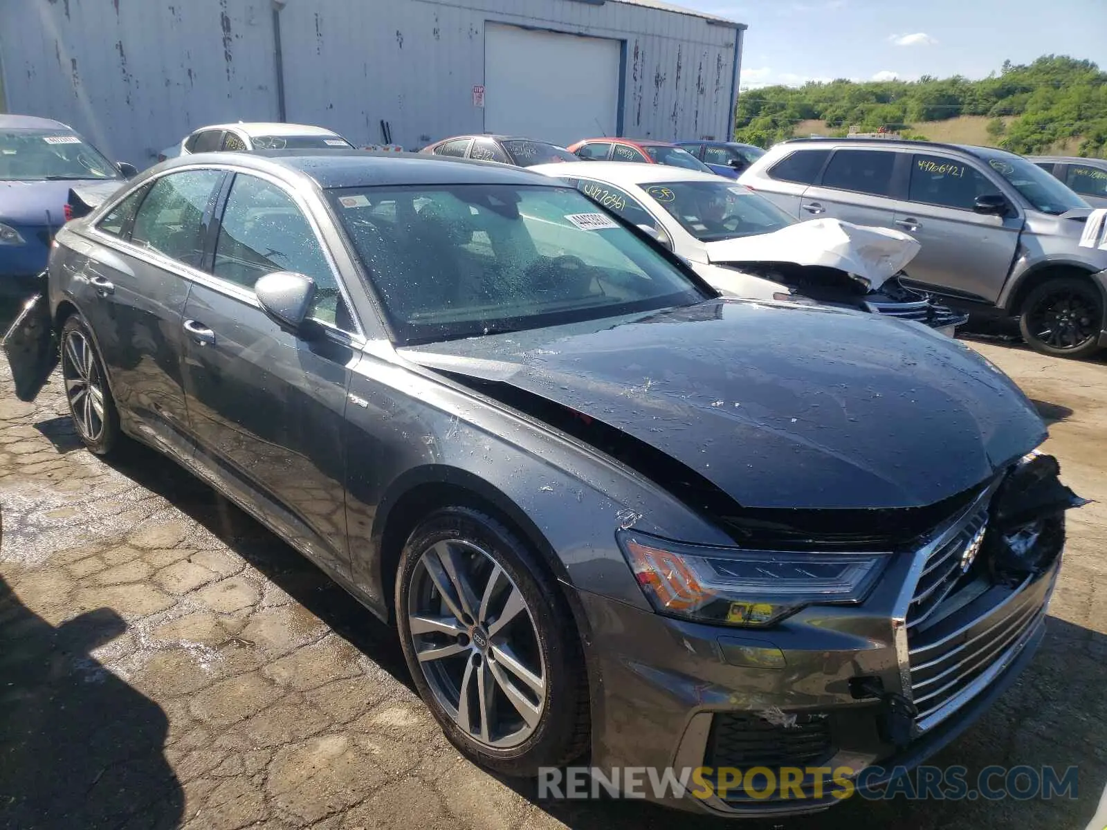 1 Photograph of a damaged car WAUM2BF27KN062059 AUDI A6 2019