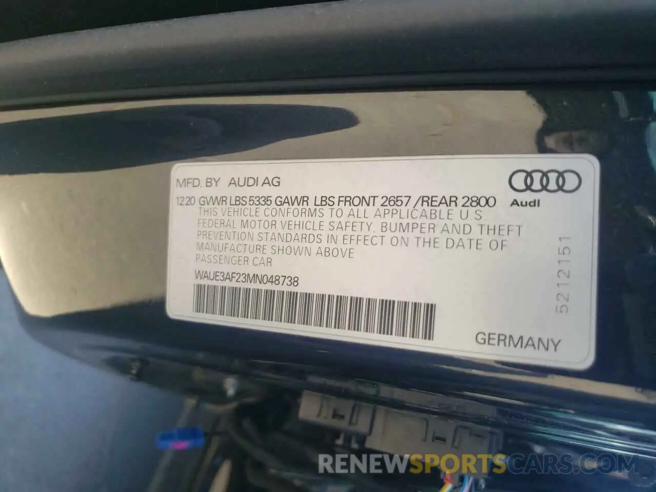 13 Фотография поврежденного автомобиля WAUE3AF23MN048738 AUDI A6 2021