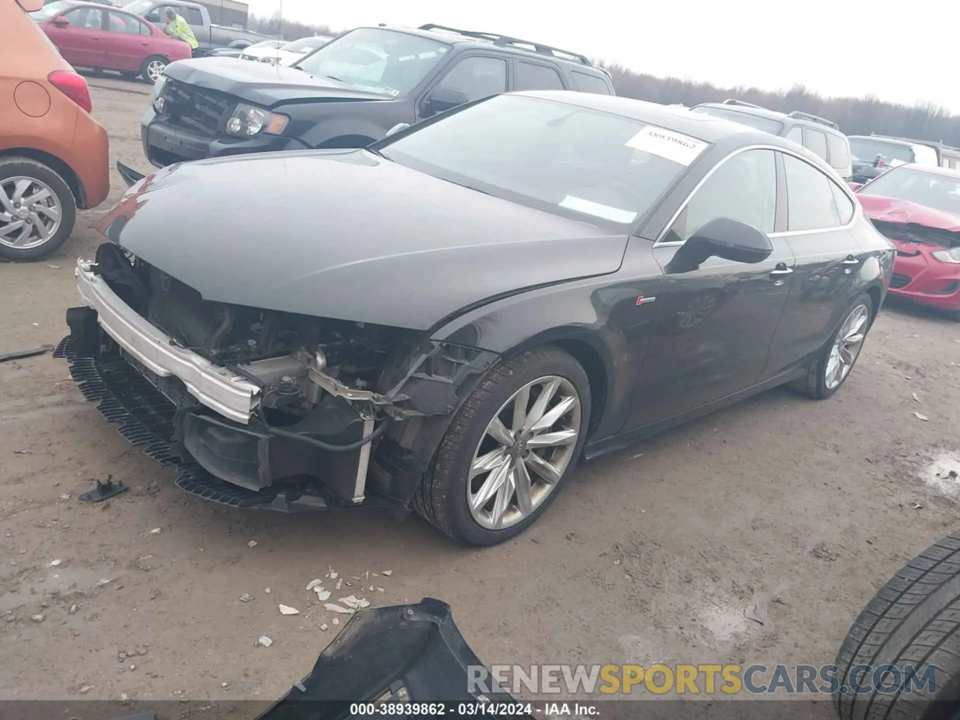 2 Photograph of a damaged car WAU2GAFC0EN071850 AUDI A7 2014
