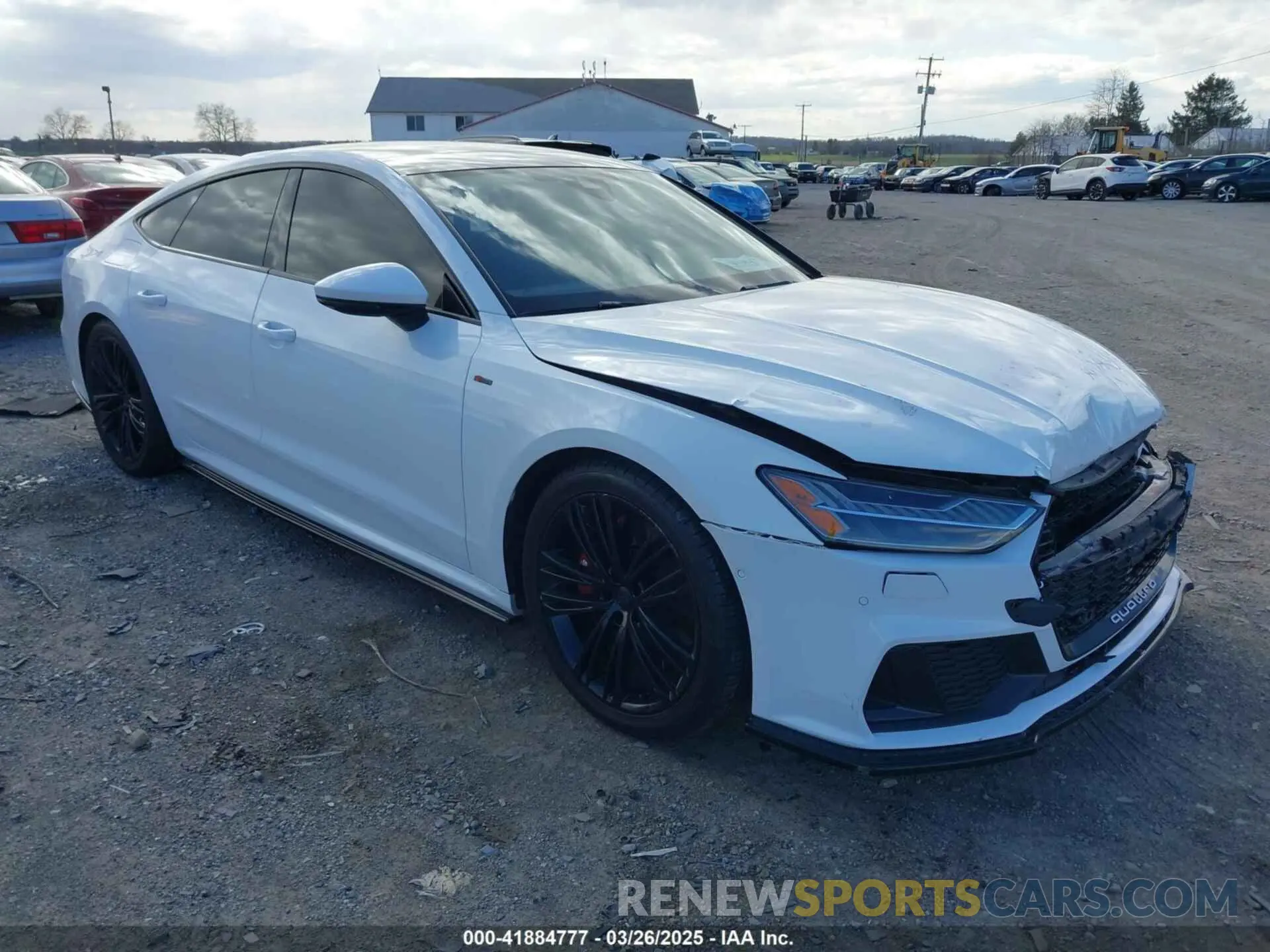 1 Photograph of a damaged car WAUU2AF27KN116258 AUDI A7 2019