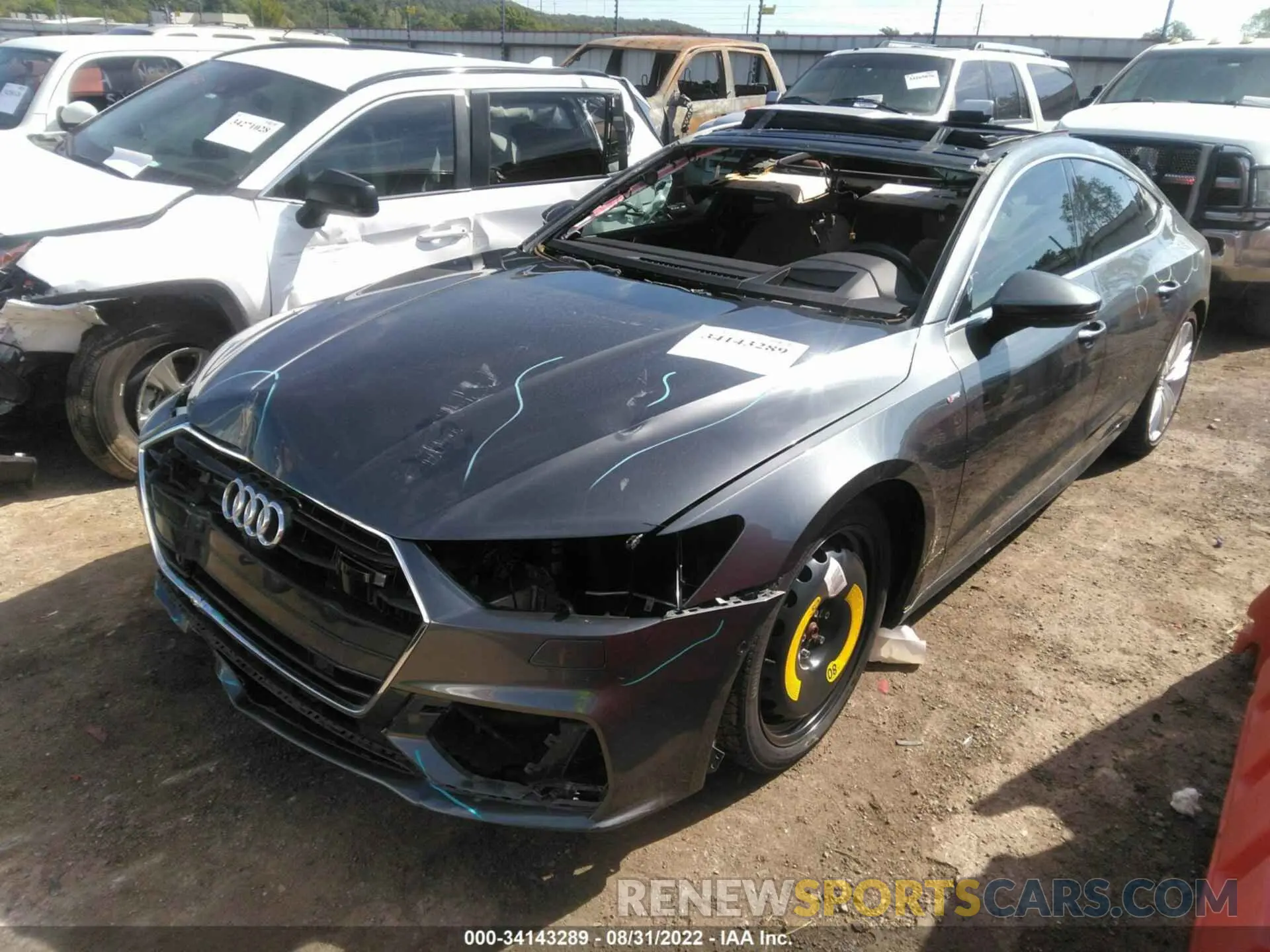 2 Photograph of a damaged car WAUV2AF22KN038573 AUDI A7 2019