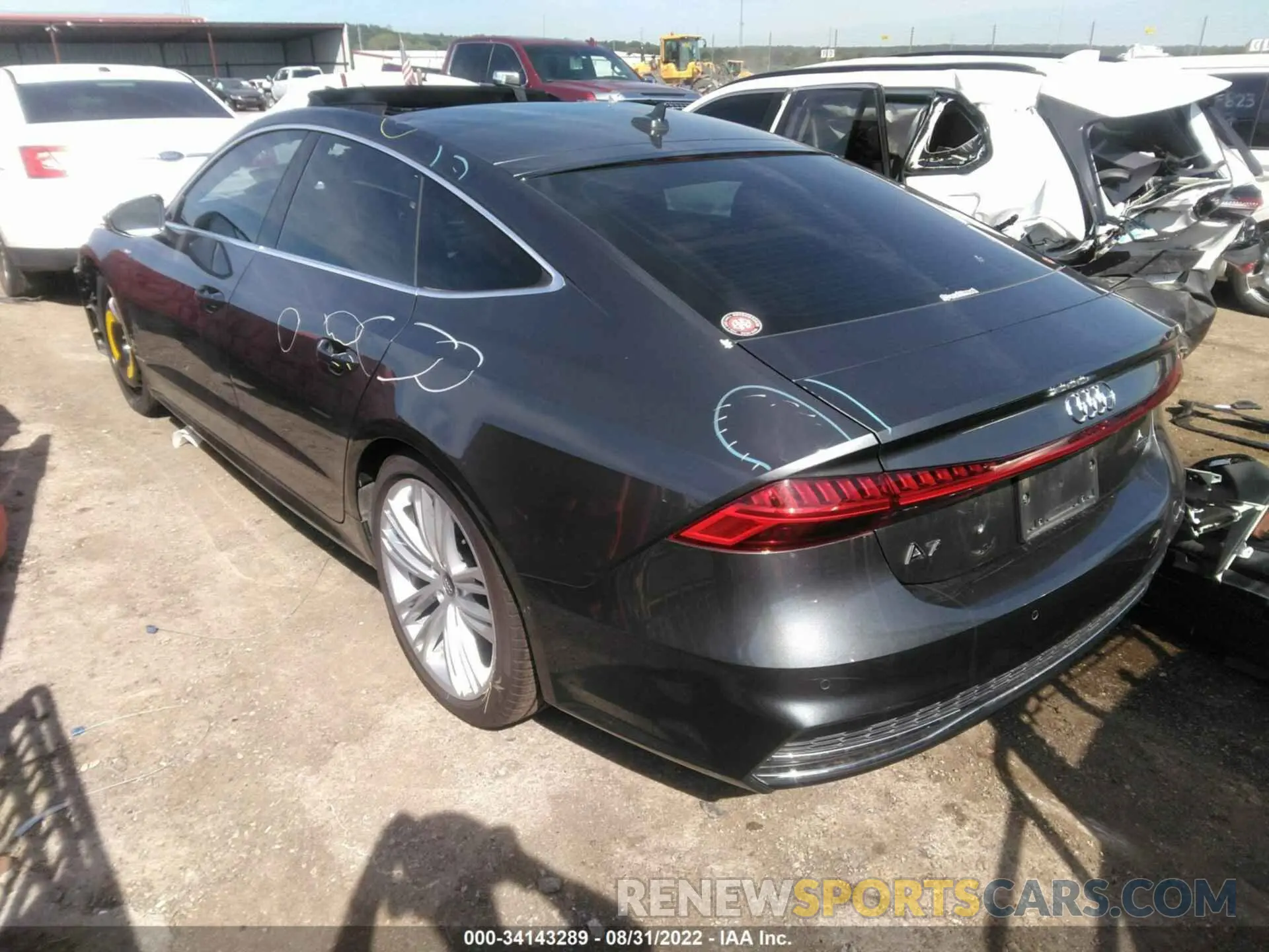 3 Photograph of a damaged car WAUV2AF22KN038573 AUDI A7 2019